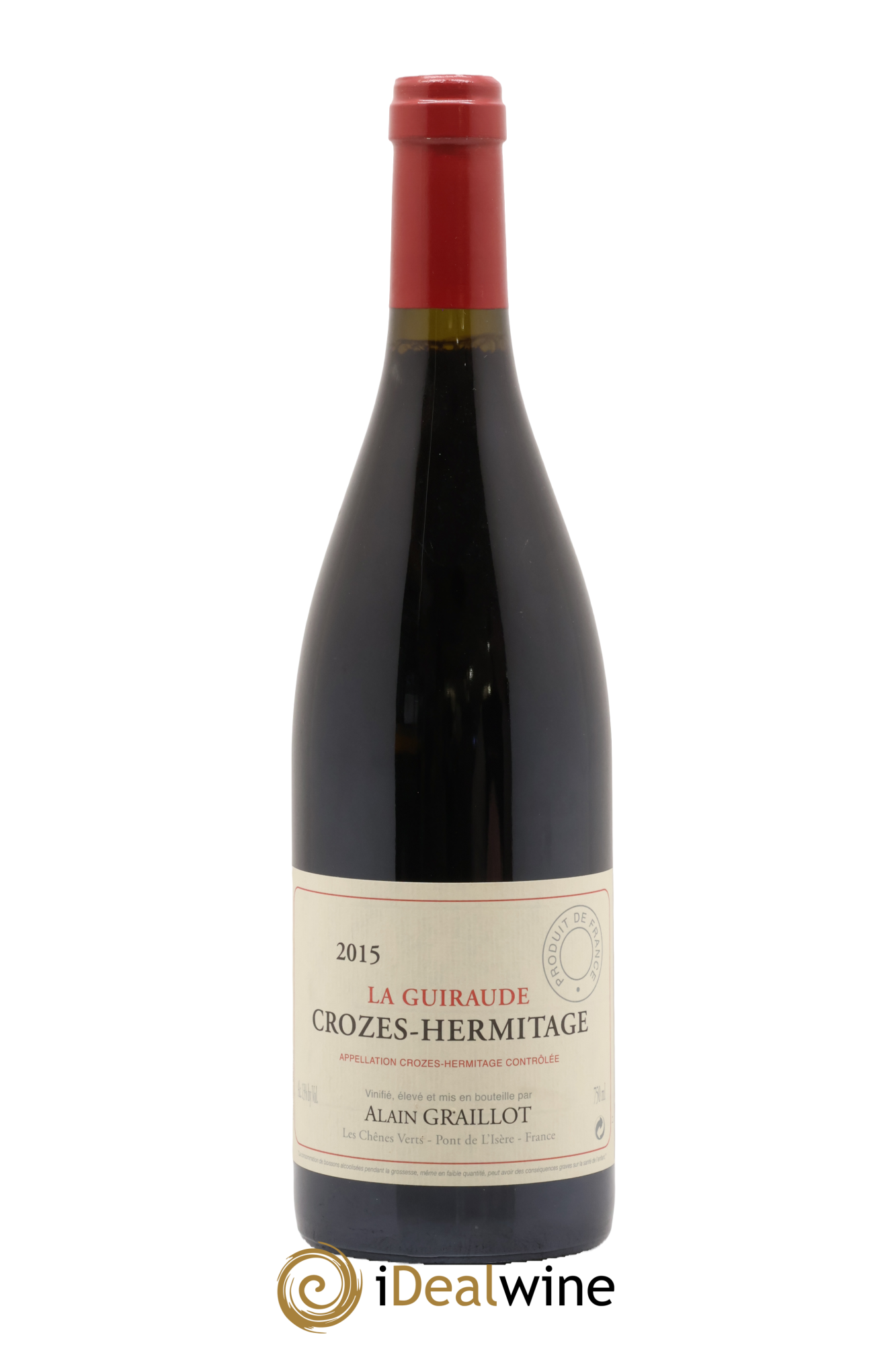 Crozes-Hermitage La Guiraude Domaine Graillot 2015 - Lote de 1 botella - 0