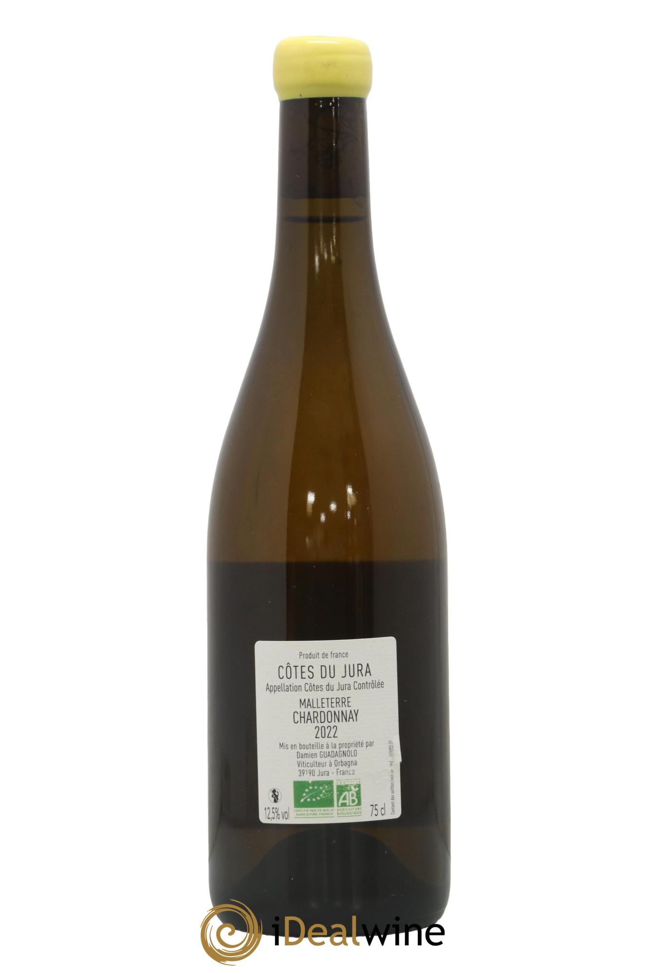 Côtes du Jura Malleterre Chardonnay Damien Guadagnolo 2022 - Lot de 1 bouteille - 1