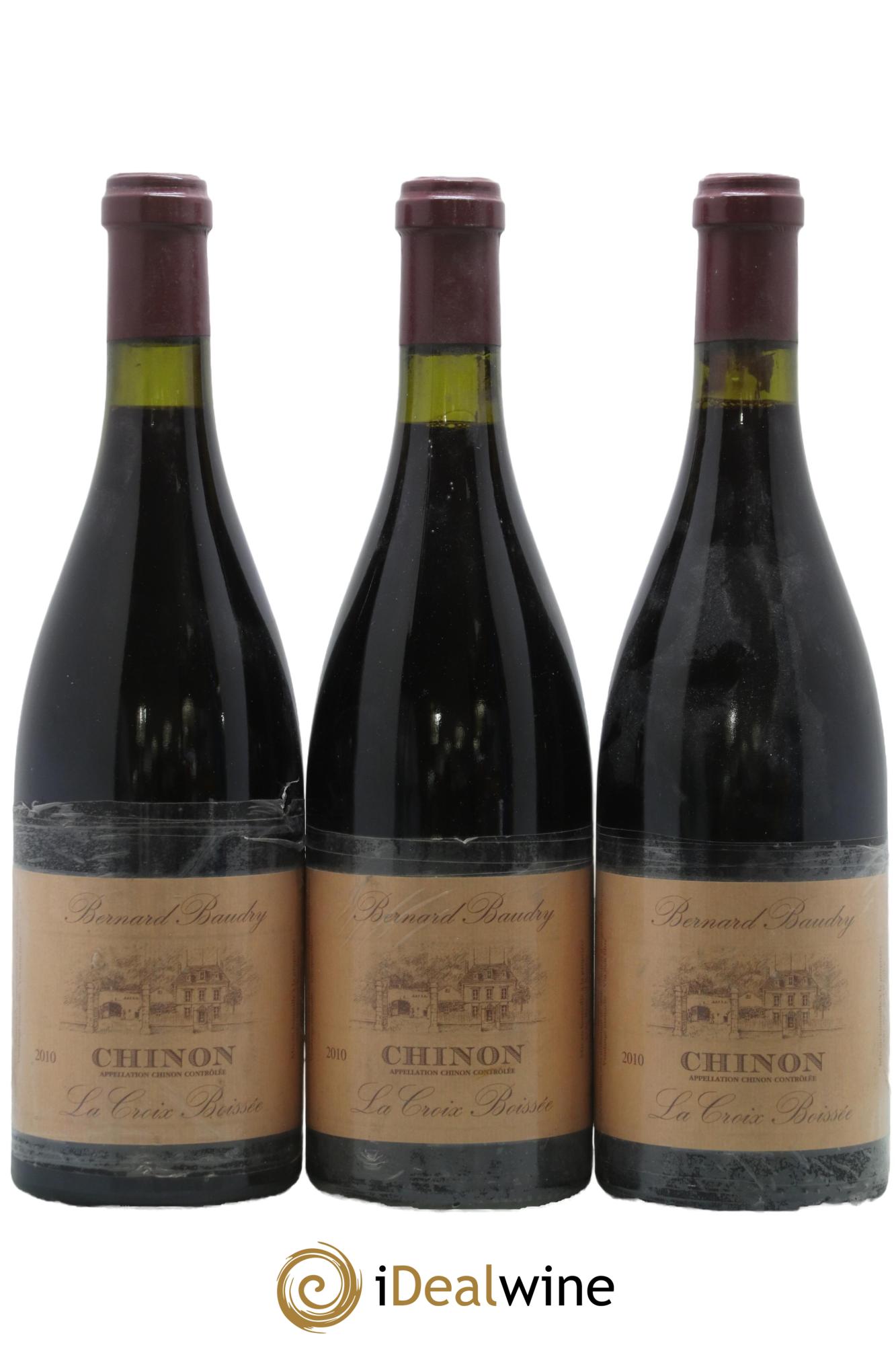Chinon La Croix Boissée Bernard Baudry 2010 - Lotto di 3 bottiglie - 0