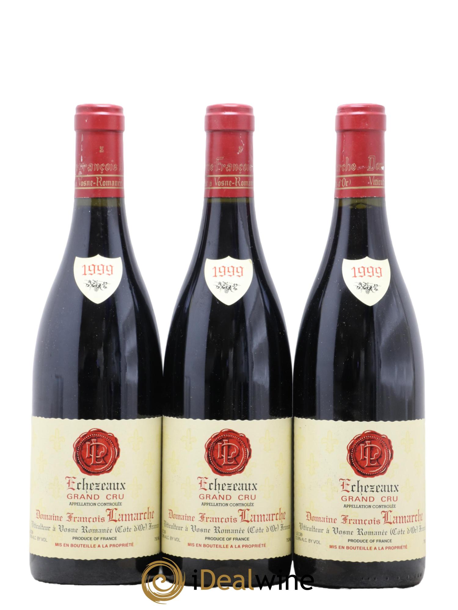 Echezeaux Grand Cru Lamarche (Domaine) 1999 - Lot de 3 bouteilles - 0