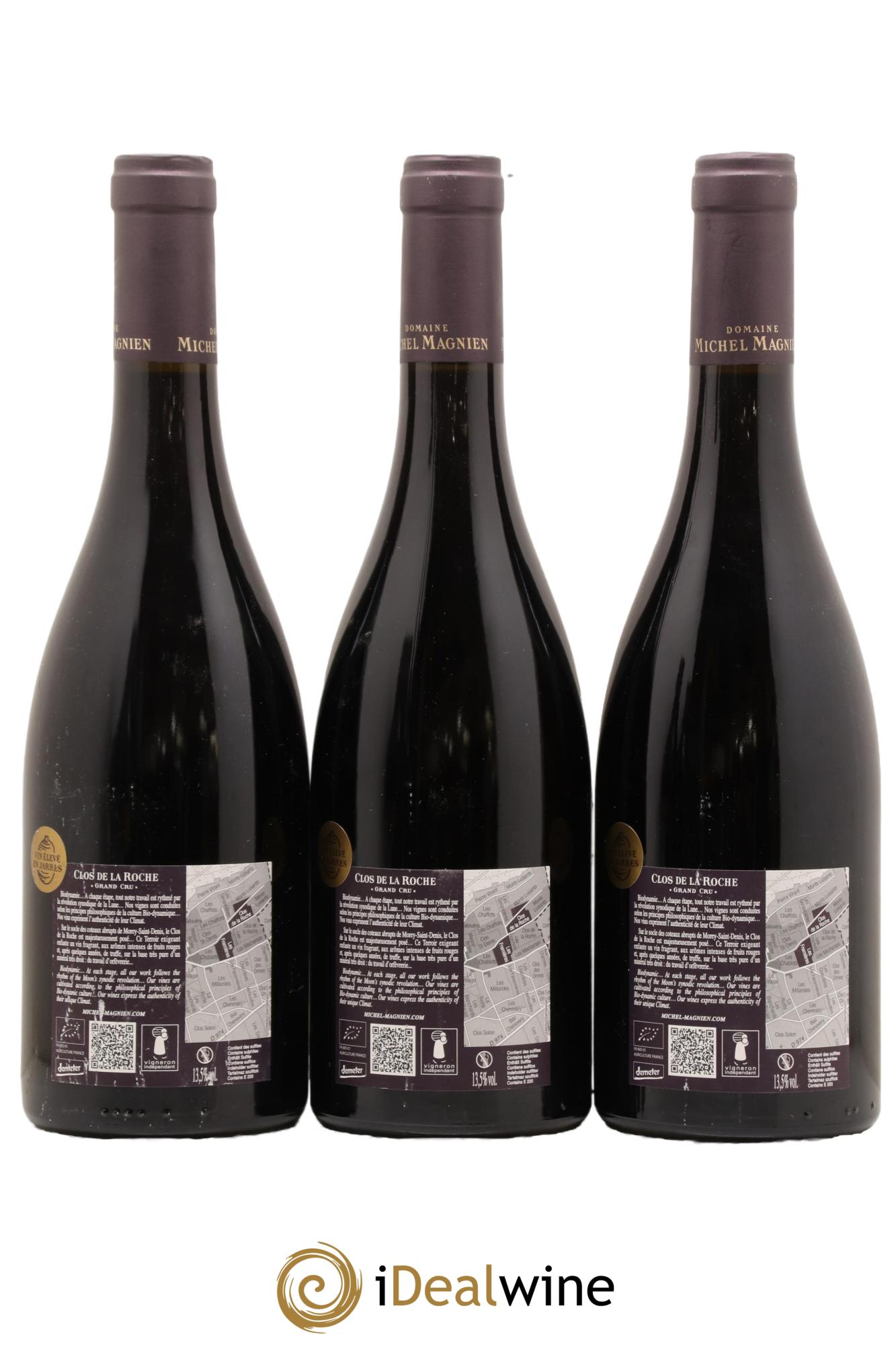Clos de la Roche Grand Cru Michel Magnien 2015 - Lot de 3 bouteilles - 1