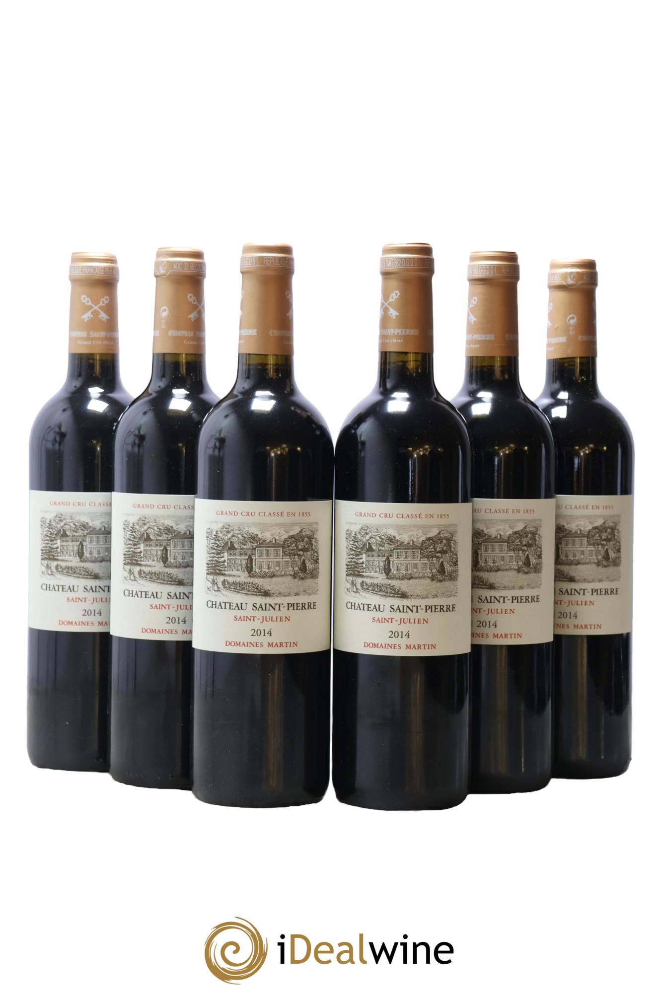 Château Saint-Pierre 4ème Grand Cru Classé 2014 - Lotto di 6 bottiglie - 0