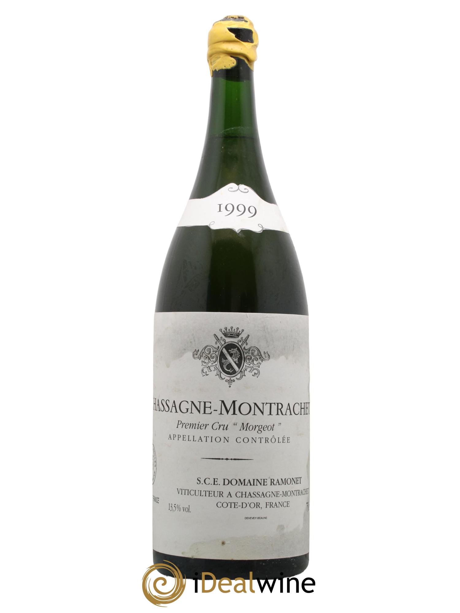 Chassagne-Montrachet 1er Cru Morgeot Ramonet (Domaine) 1999 - Lot de 1 double magnum - 0