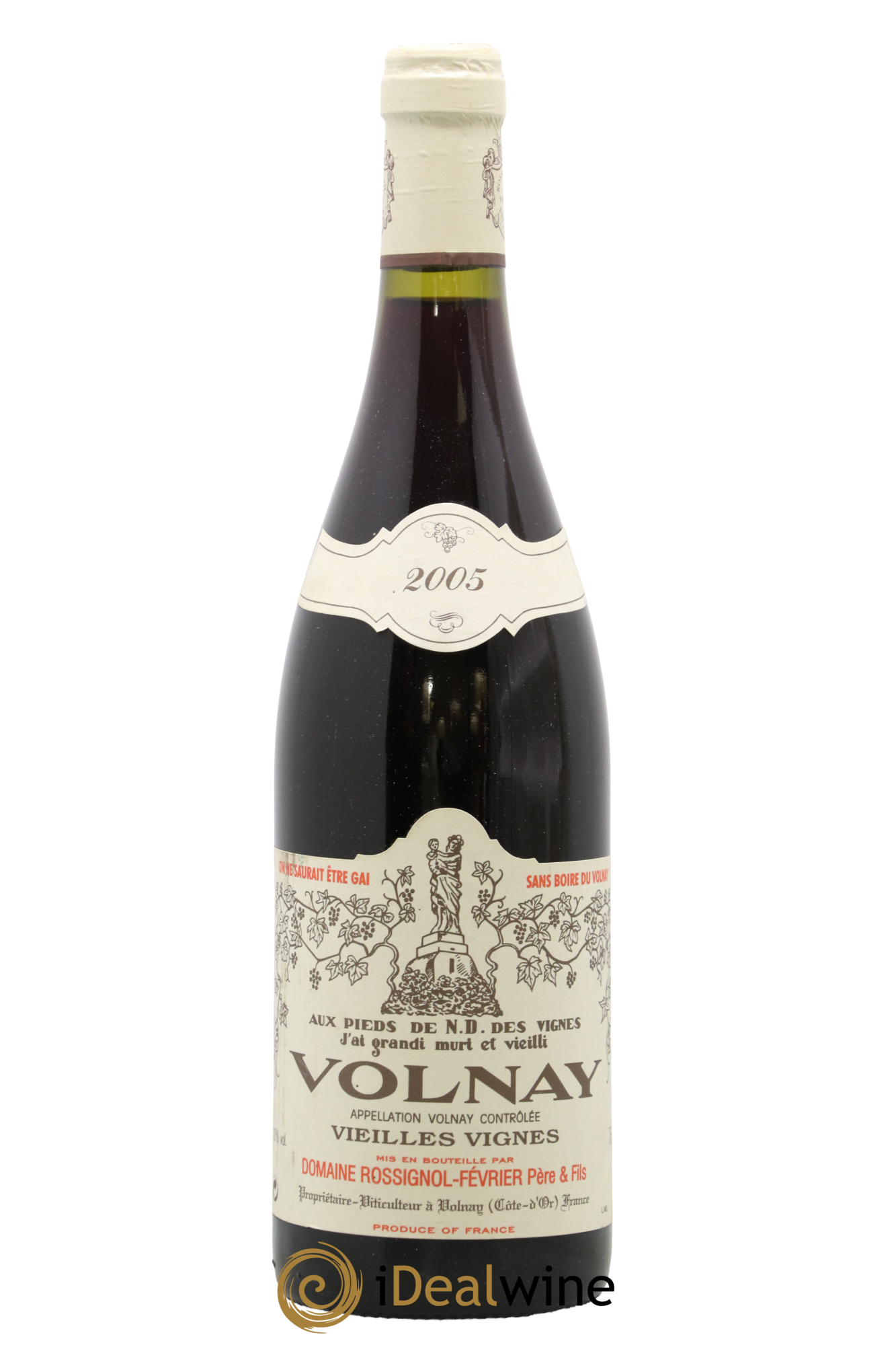 Volnay Vieilles Vignes Rossignol-Février 2005 - Lot de 1 bouteille - 0