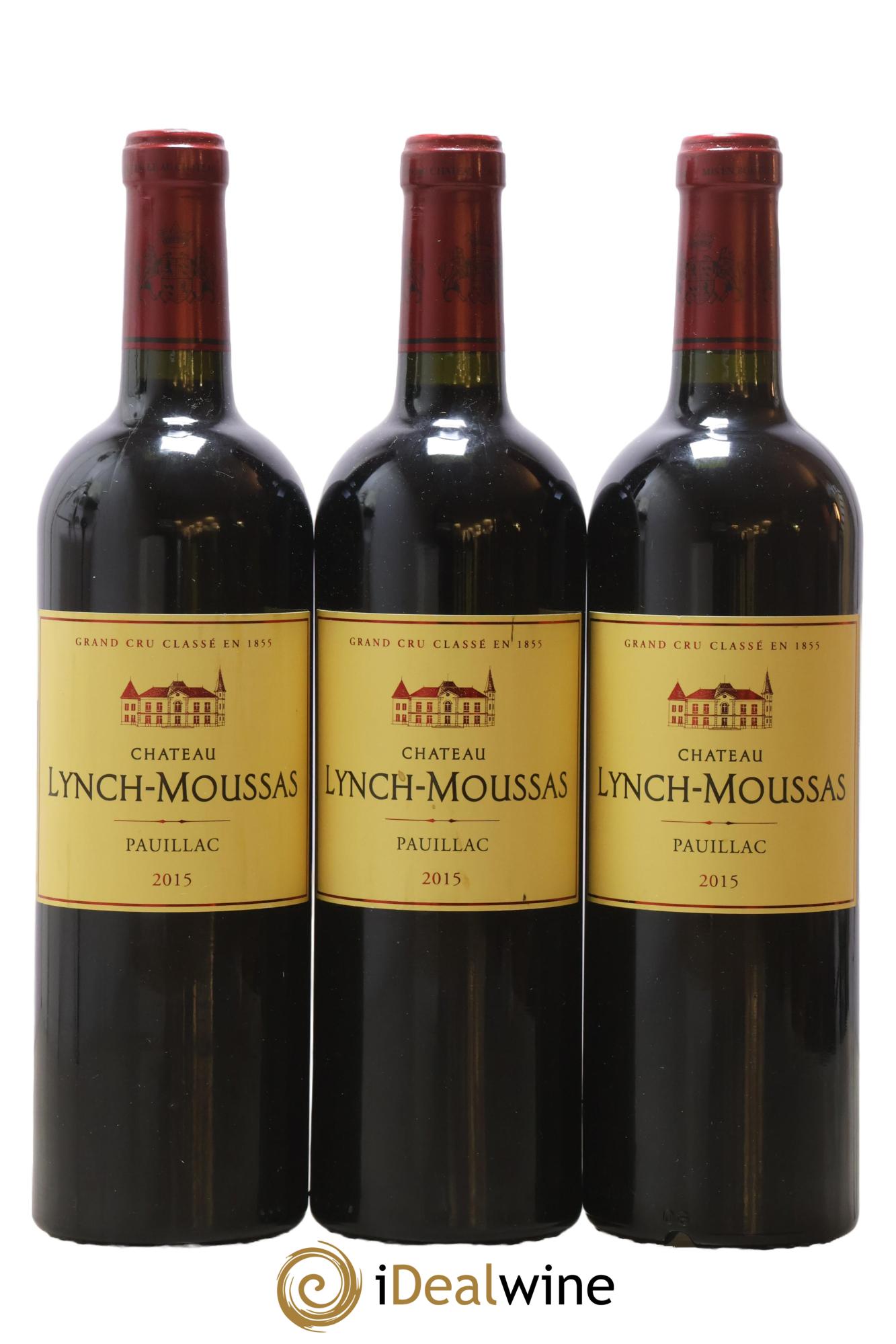 Château Lynch Moussas 5ème Grand Cru Classé 2015 - Lot de 3 bouteilles - 0