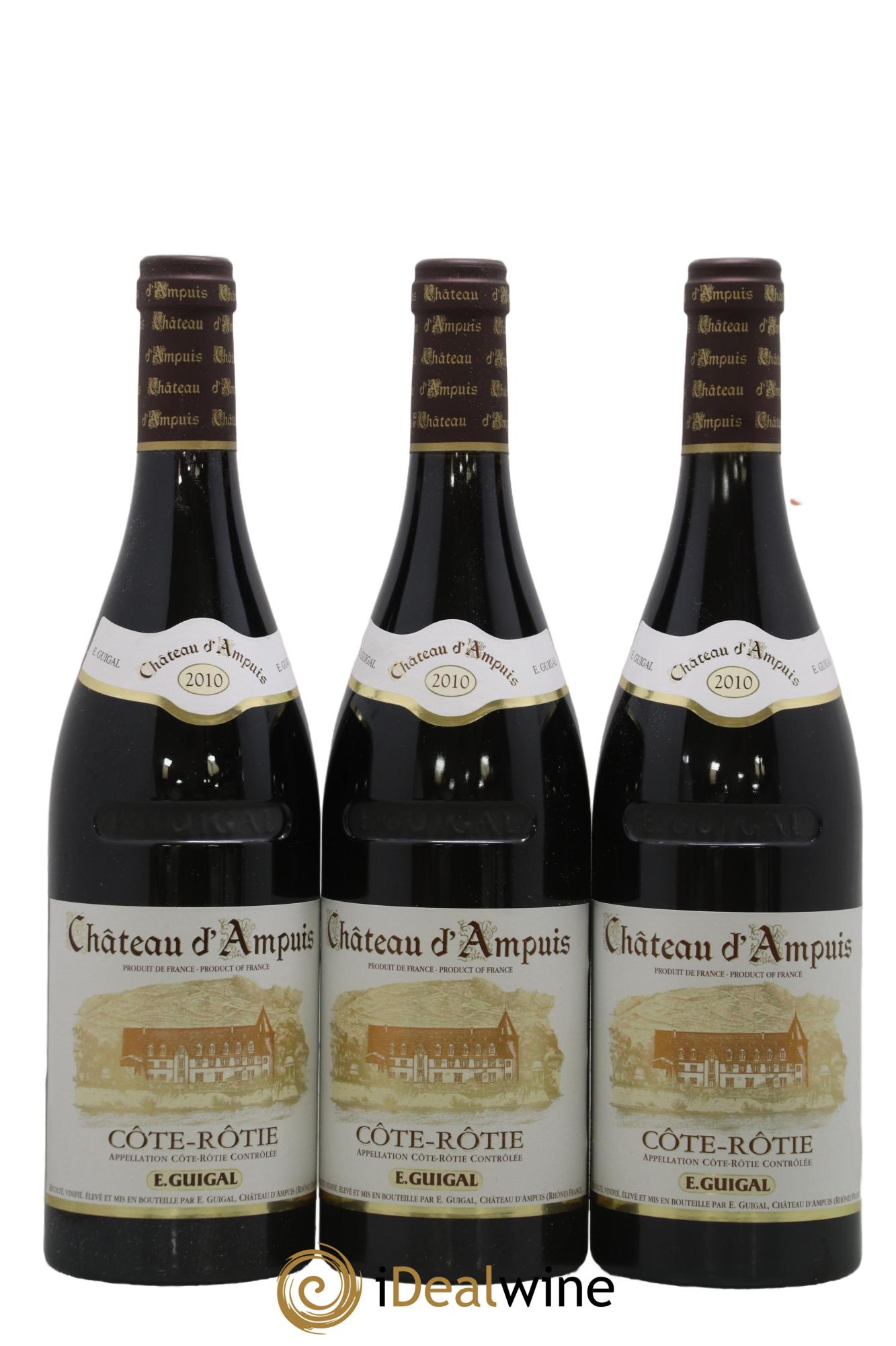 Côte-Rôtie Château d'Ampuis Guigal 2010 - Lot de 12 bouteilles - 1