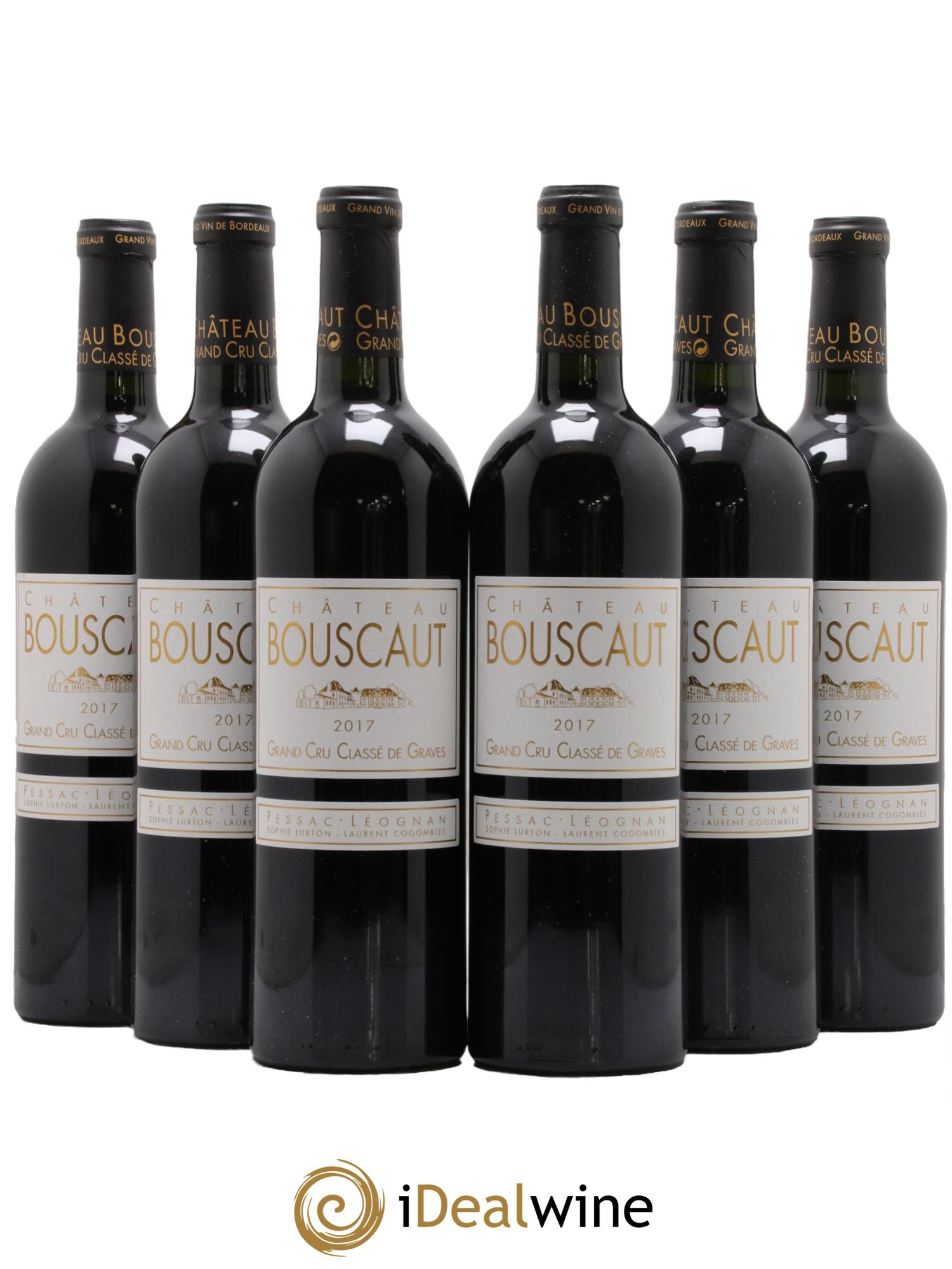Château Bouscaut Cru Classé de Graves 2017 - Lot de 6 bouteilles - 0