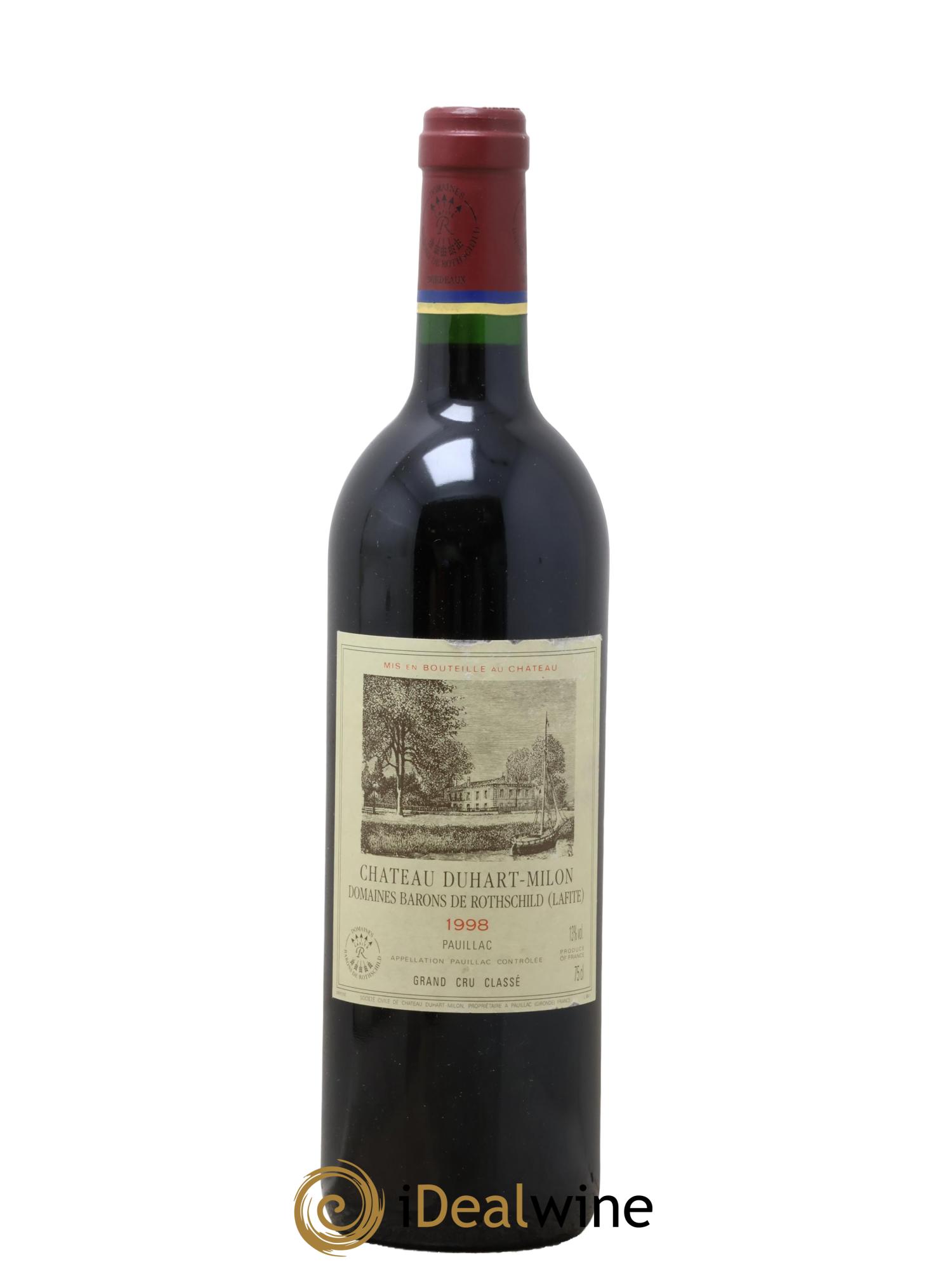 Château Duhart-Milon 4ème Grand Cru Classé 1998 - Lot of 1 bottle - 0