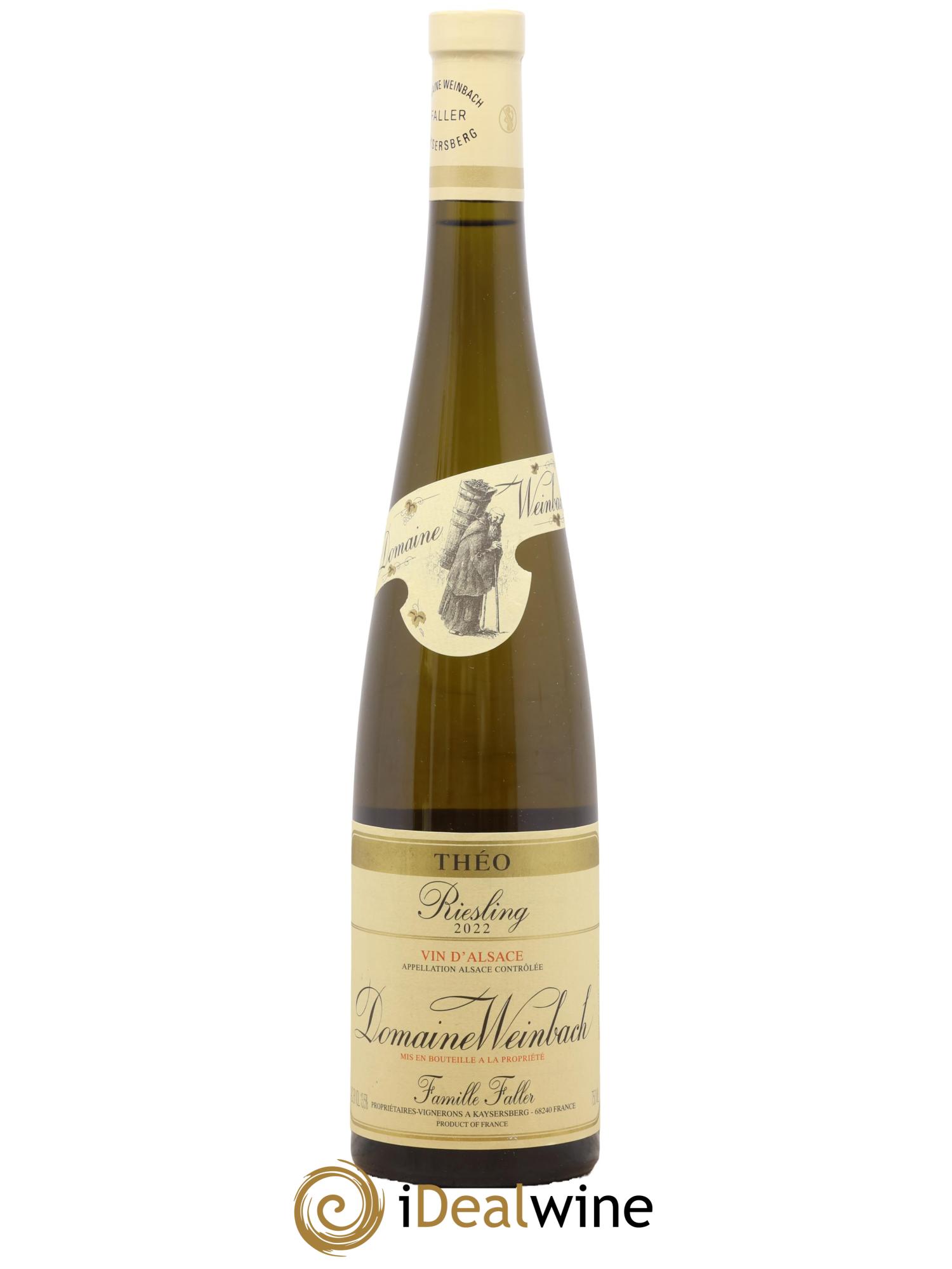 Alsace Riesling Cuvée Théo Weinbach (Domaine) 2022 - Posten von 1 Flasche - 0