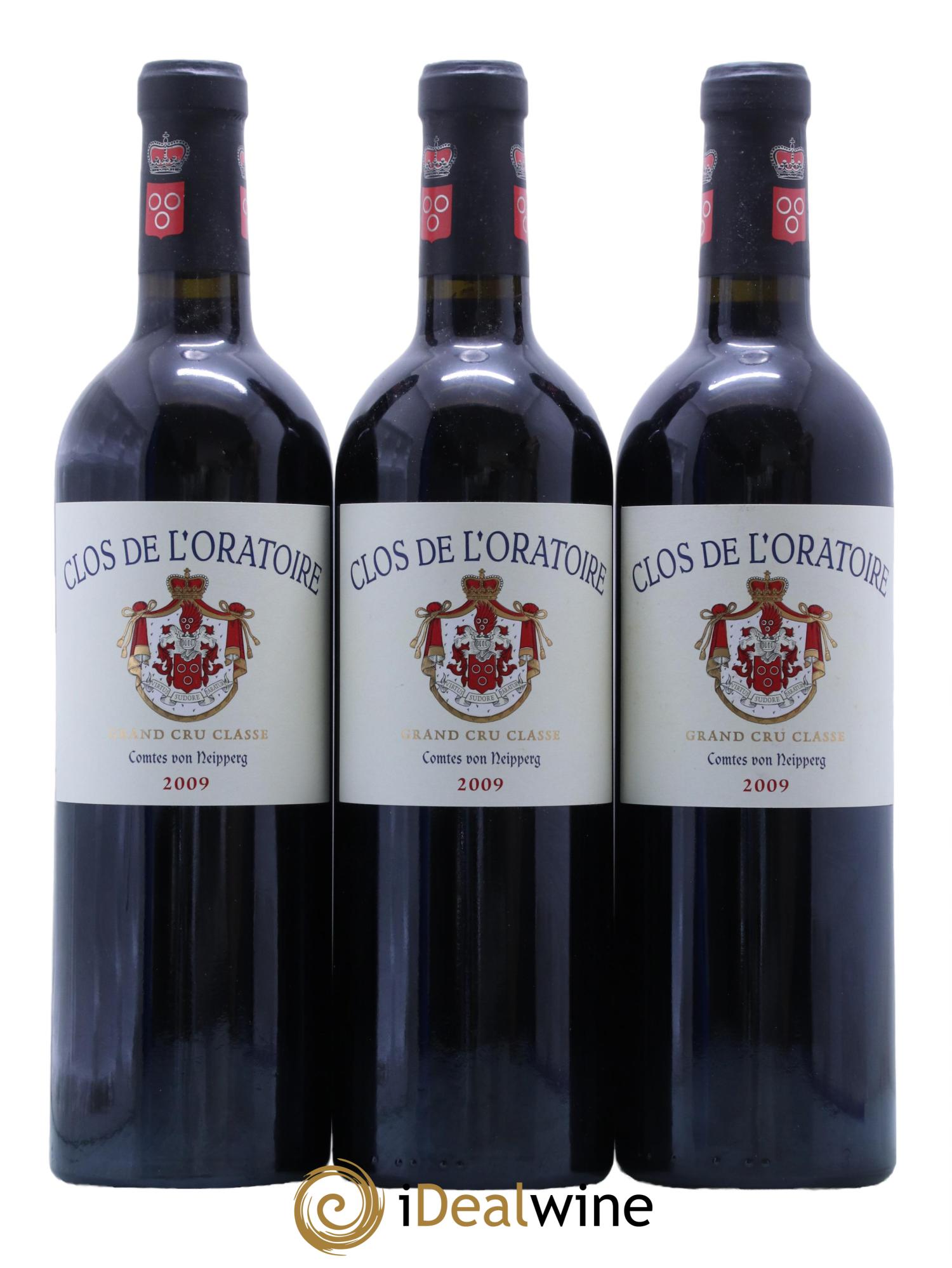 Clos de l'Oratoire Grand Cru Classé 2009 - Lot de 3 bouteilles - 0