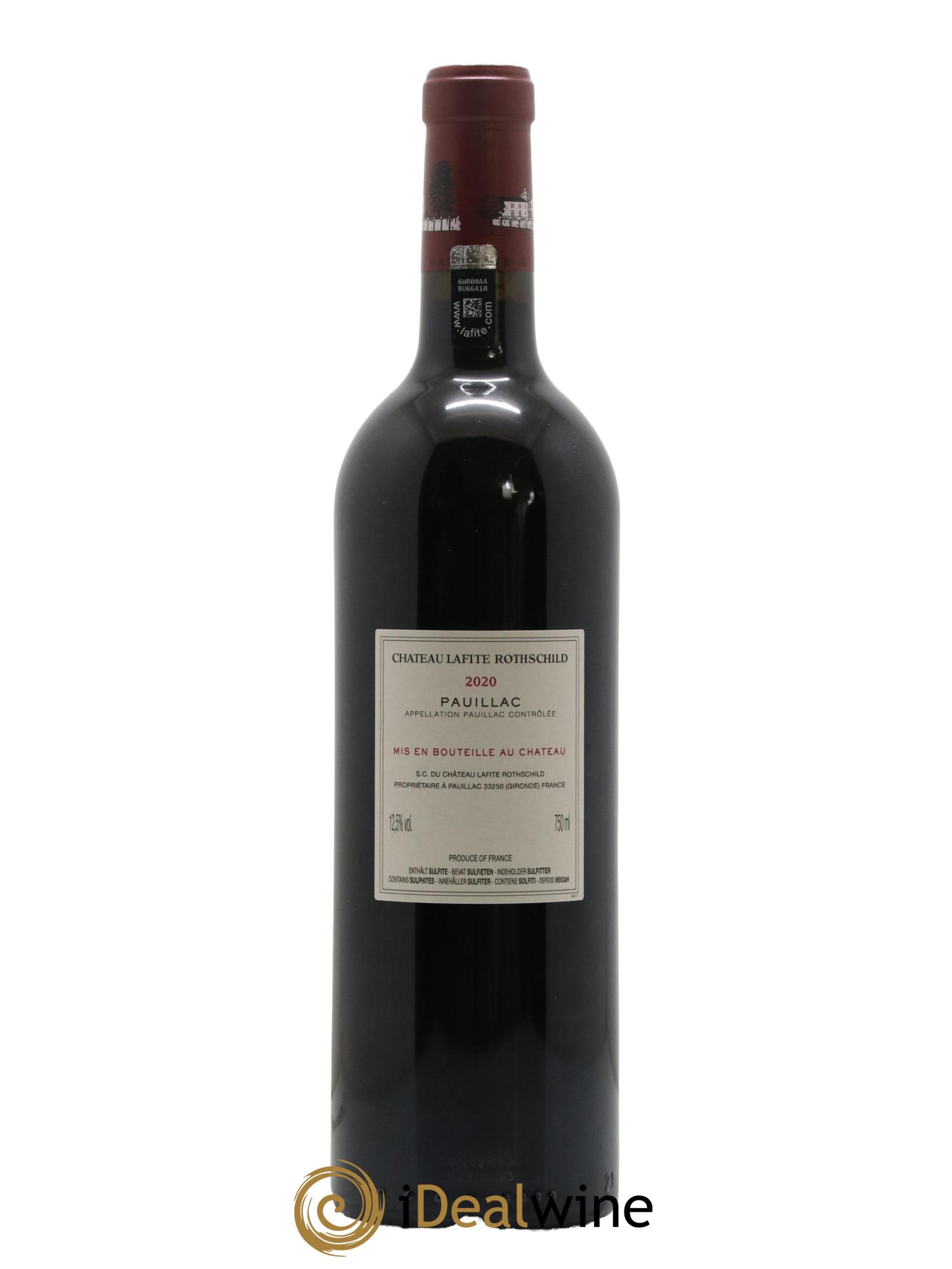 Château Lafite Rothschild 1er Grand Cru Classé 2020 - Lot de 1 bouteille - 1