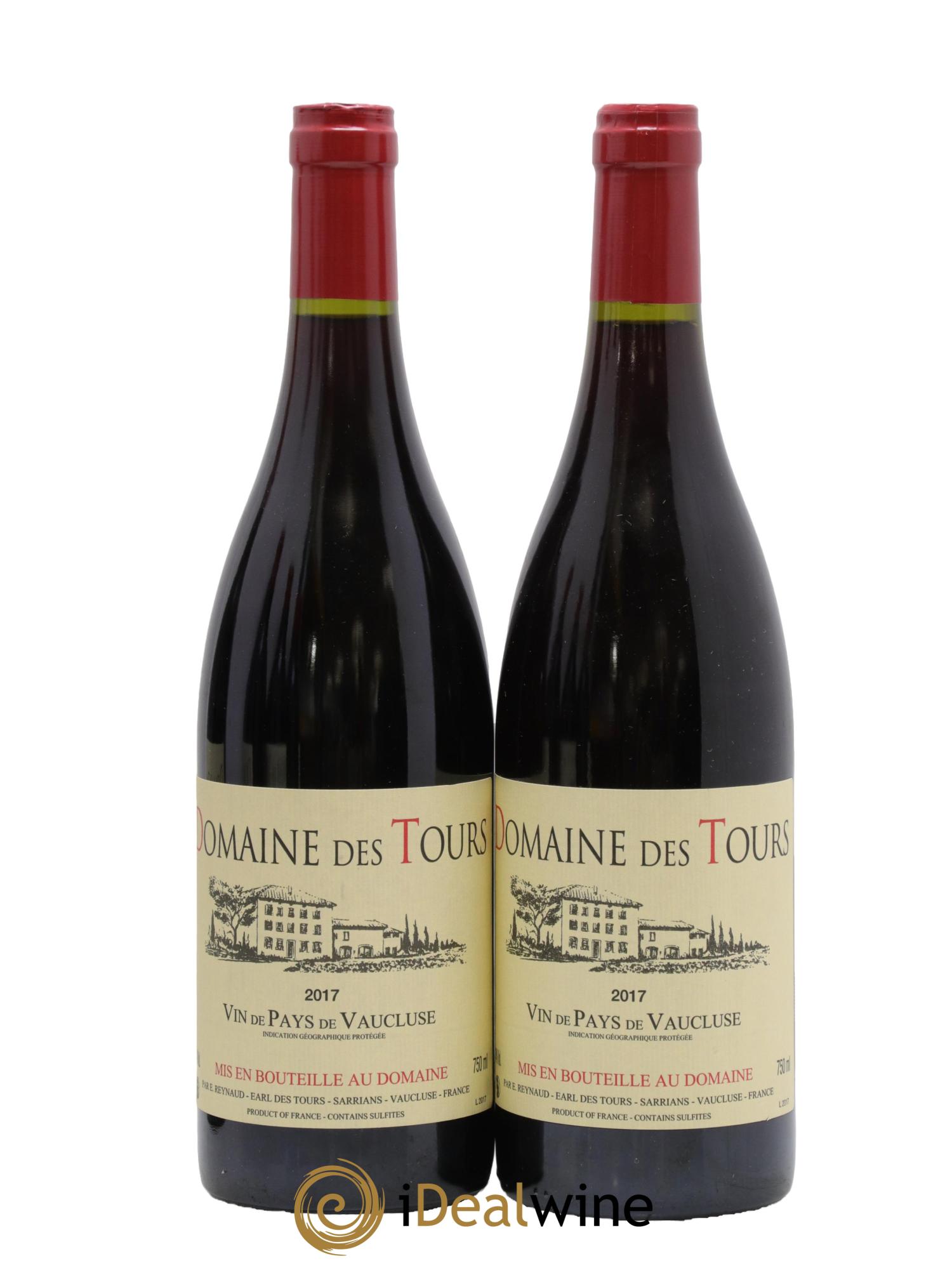 Vaucluse (Vin de Pays de Vaucluse) Domaine des Tours Emmanuel Reynaud 2017 - Lot de 2 bouteilles - 0