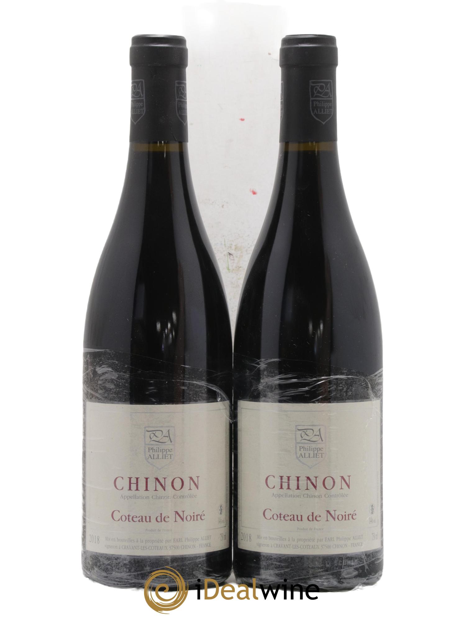 Chinon Coteau de Noiré Philippe Alliet 2018 - Lot de 2 bouteilles - 0