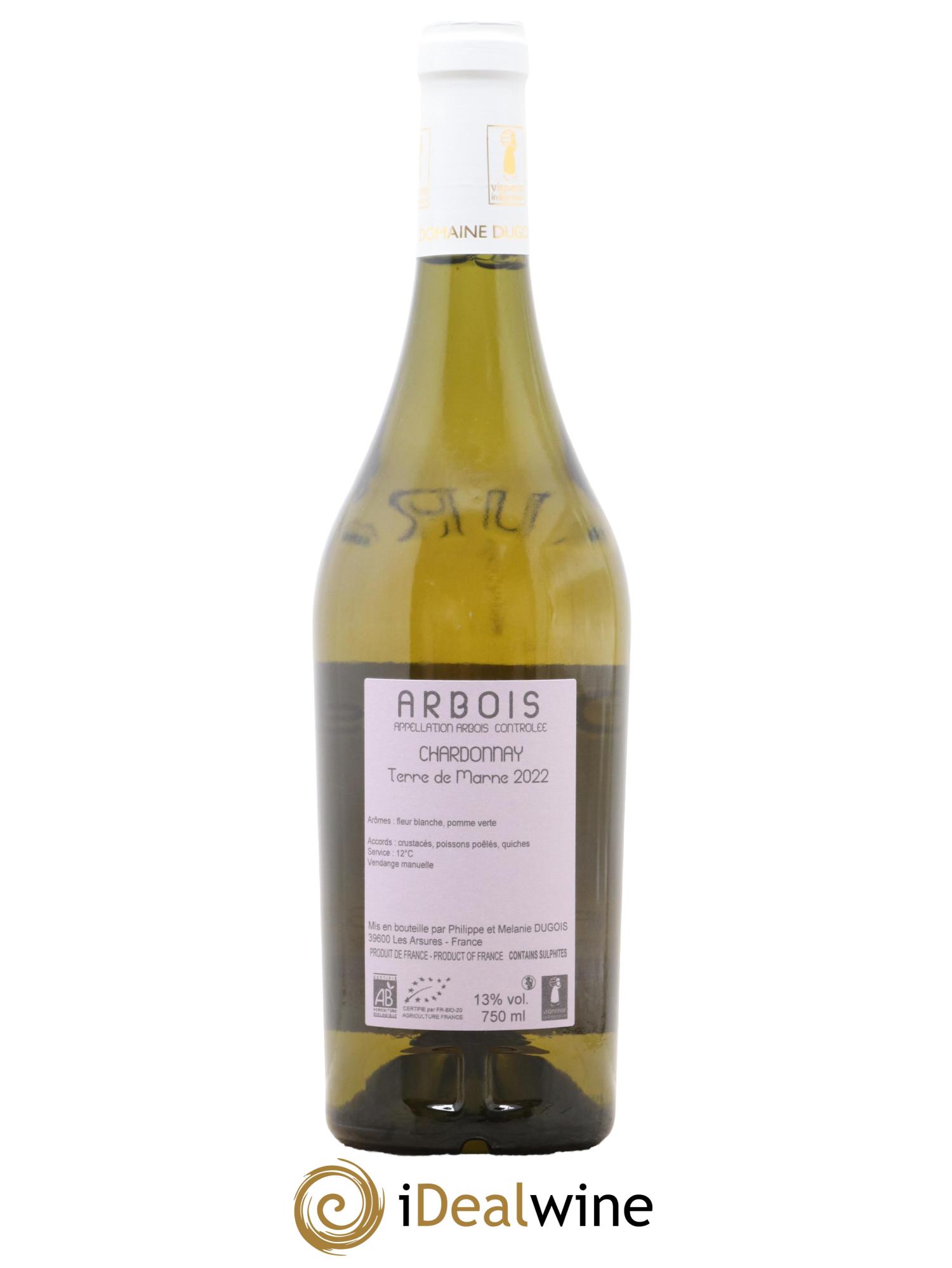 Arbois Chardonnay Terre de Marne Domaine Dugois 2022 - Lot de 1 bouteille - 1