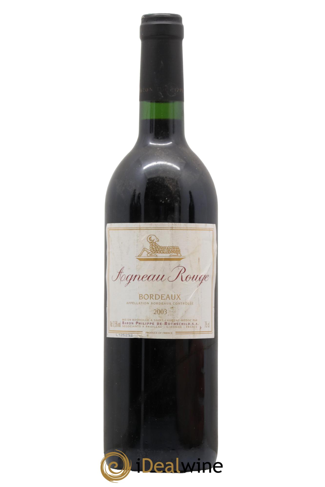 Bordeaux Baron de Rothschild Agneau Rouge 2003 - Lotto di 1 bottiglia - 0