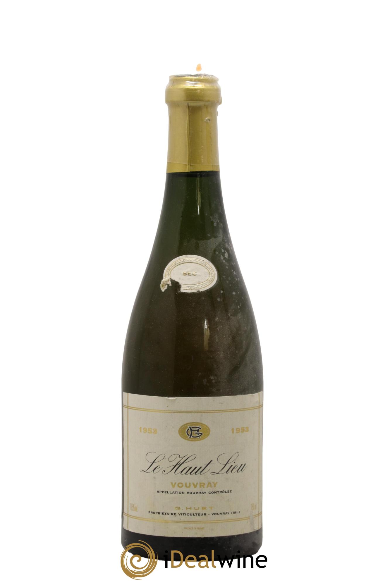 Vouvray Le Haut-Lieu Sec Domaine Huet 1953 - Lot de 1 bouteille - 0
