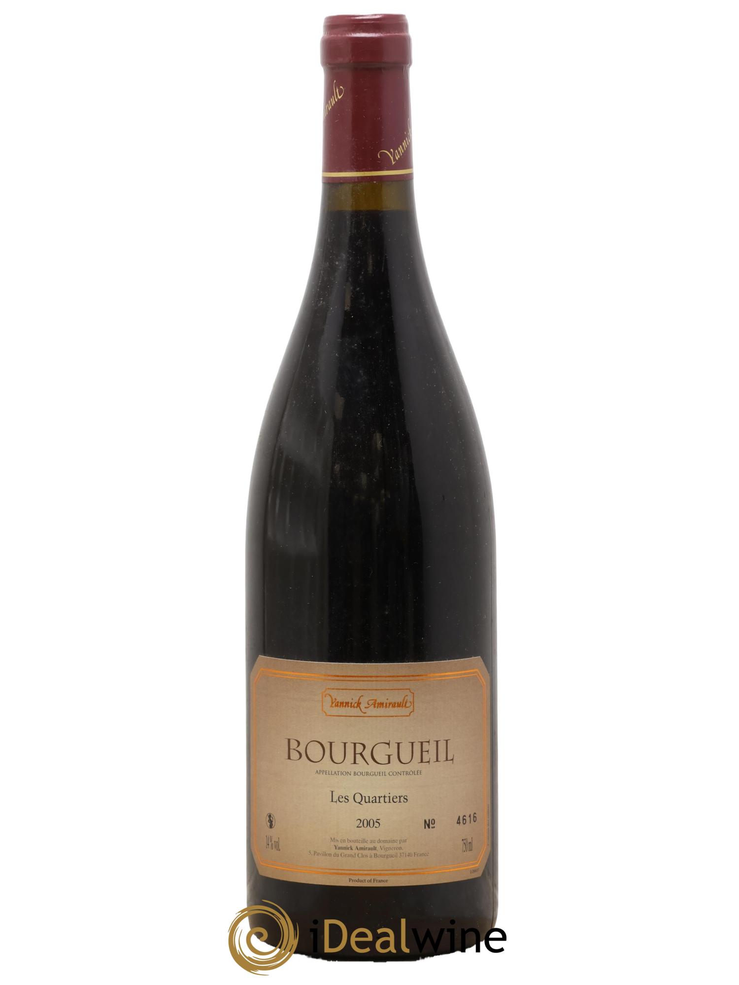 Bourgueil Les Quartiers Yannick Amirault (Domaine) 2005 - Posten von 1 Flasche - 0