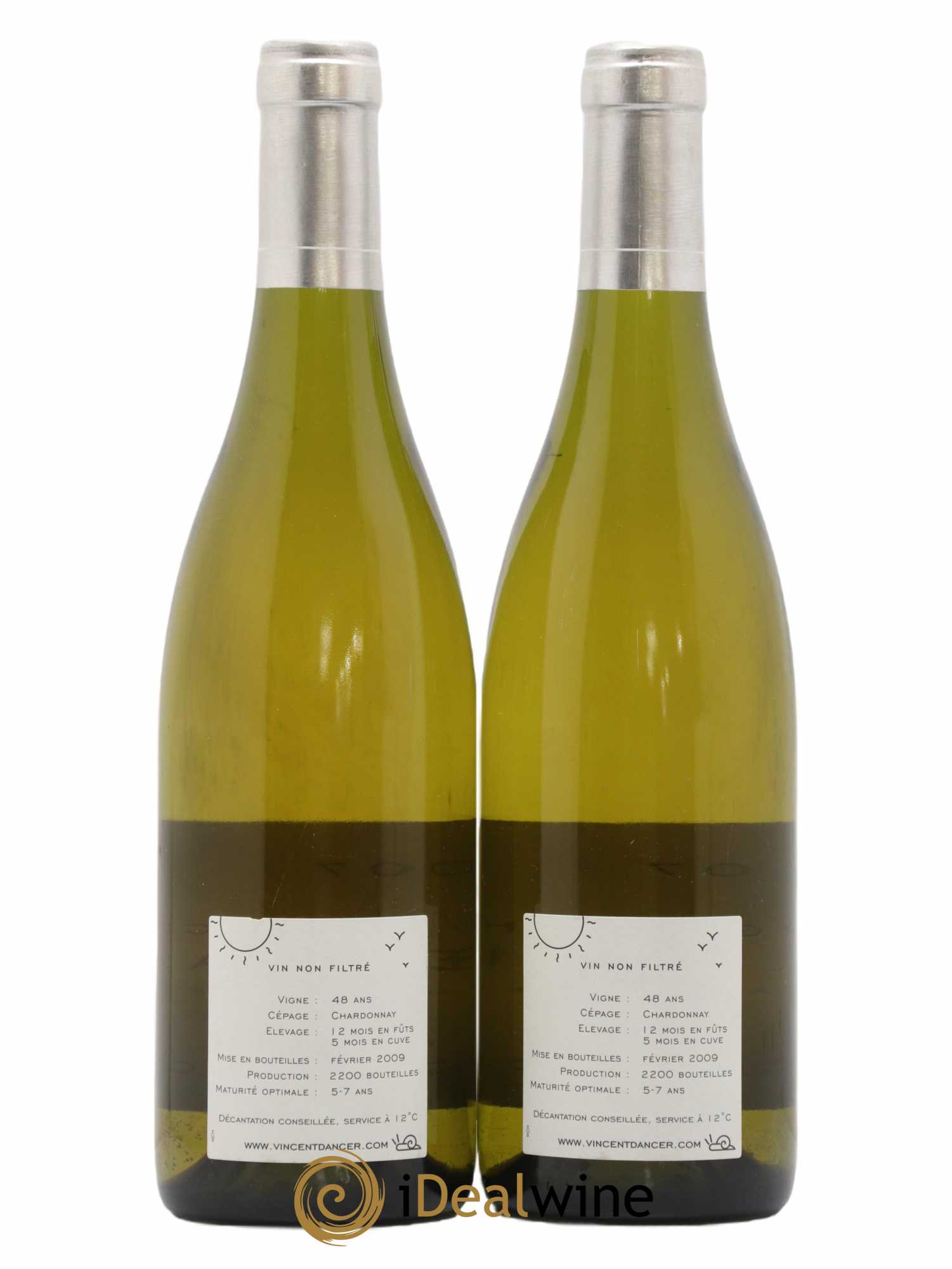Meursault Les Grands Charrons Vincent Dancer 2007 - Lot de 2 bouteilles - 1