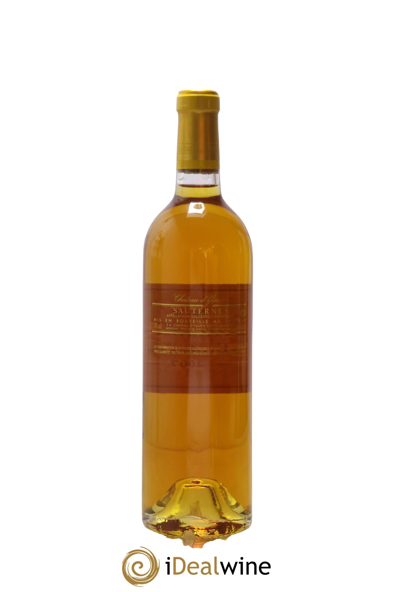 Château d' Yquem 1er Cru Classé Supérieur 2007 - Lot de 1 bouteille - 1