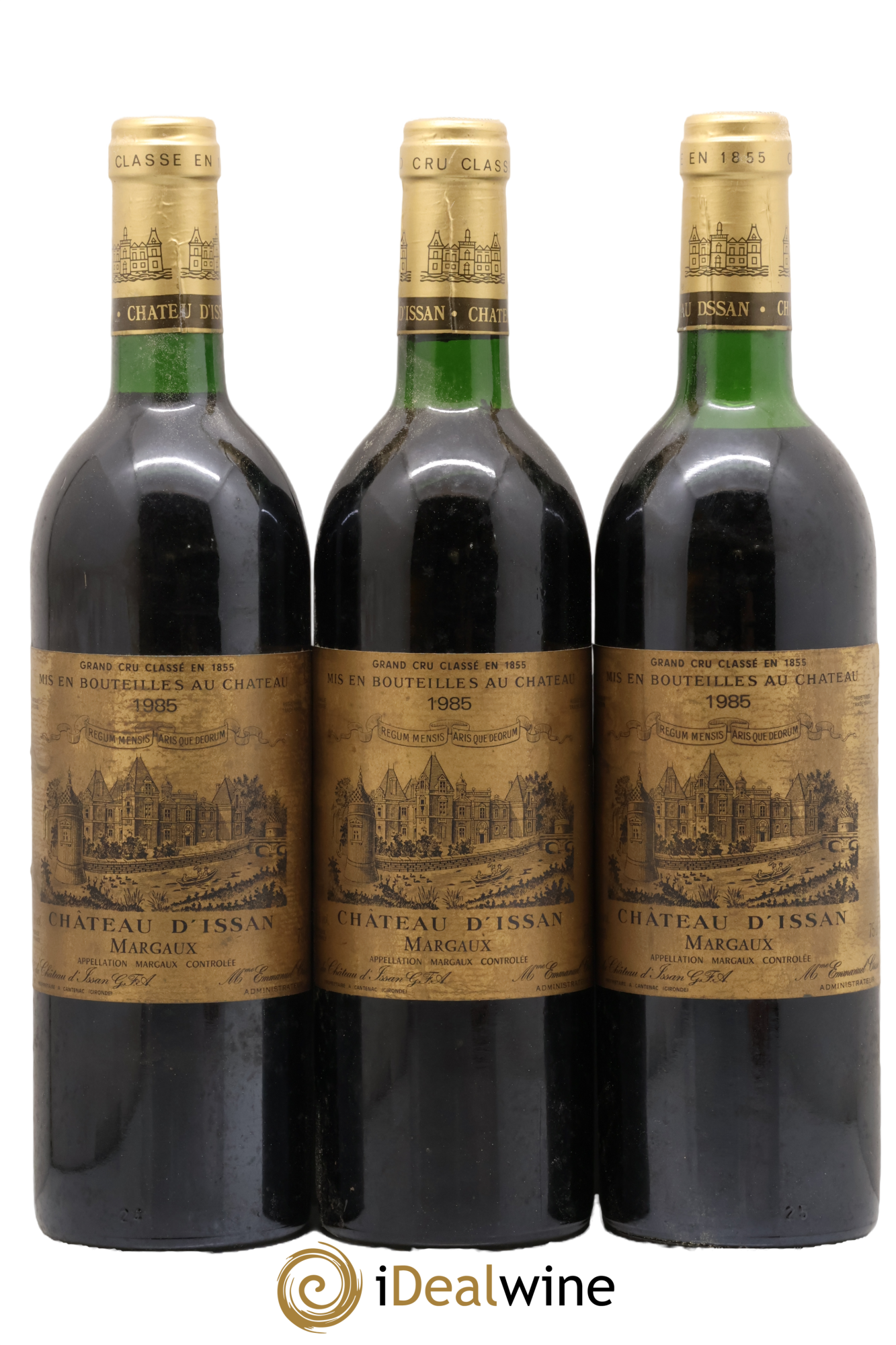Château d'Issan 3ème Grand Cru Classé 1985 - Lotto di 3 bottiglie - 0