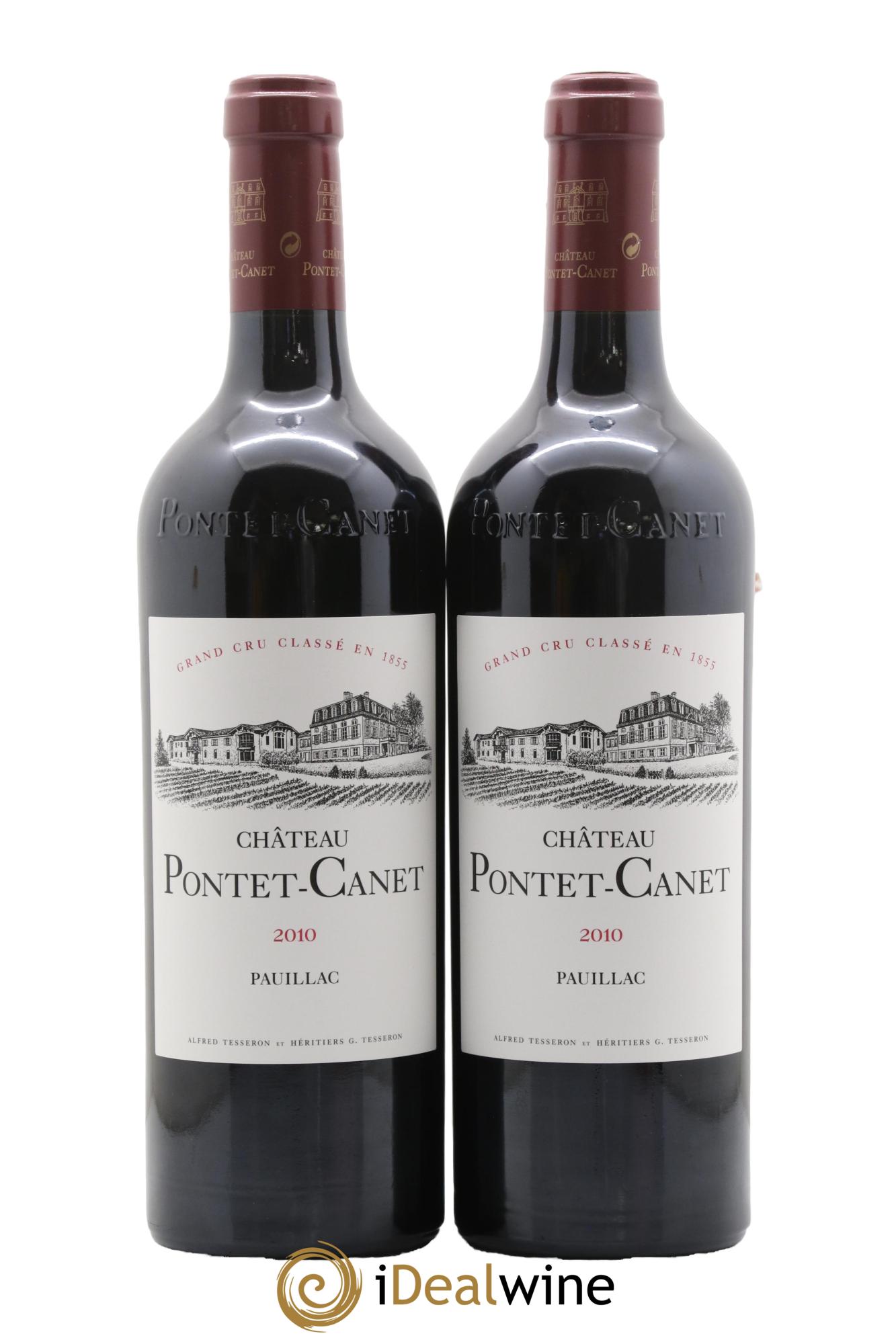 Château Pontet Canet 5ème Grand Cru Classé 2010 - Lot de 2 bouteilles - 0