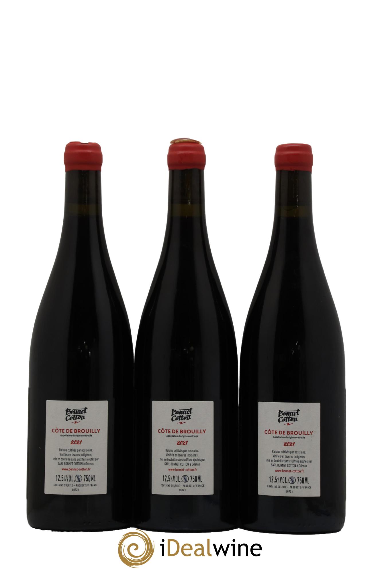 Côte de Brouilly Bonnet-Cotton (Domaine) 2021 - Lot de 3 bouteilles - 1