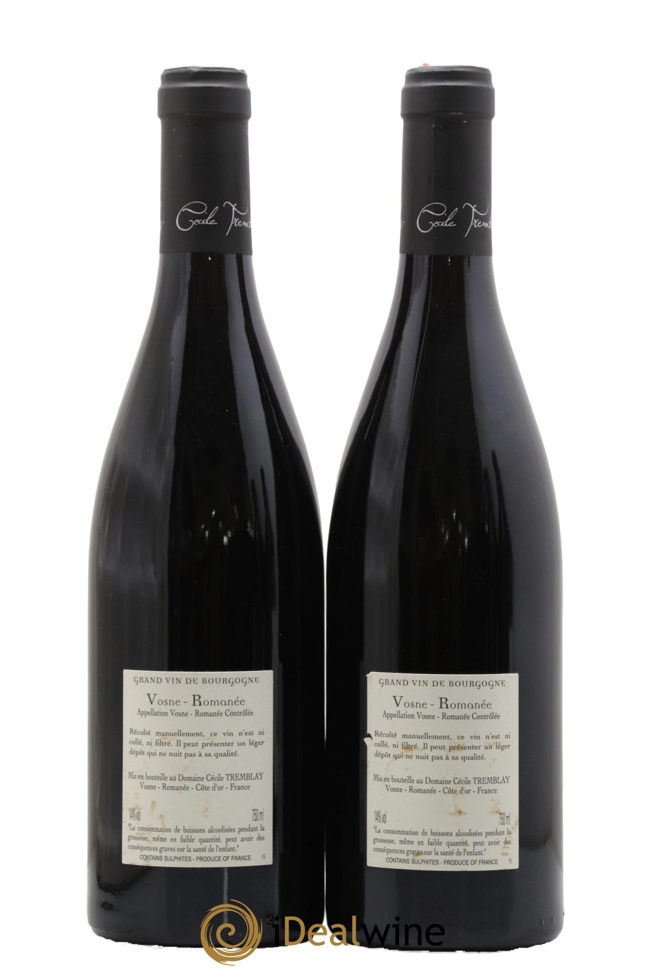 Vosne-Romanée Vieilles Vignes Cécile Tremblay 2020 - Lot de 2 bouteilles - 1