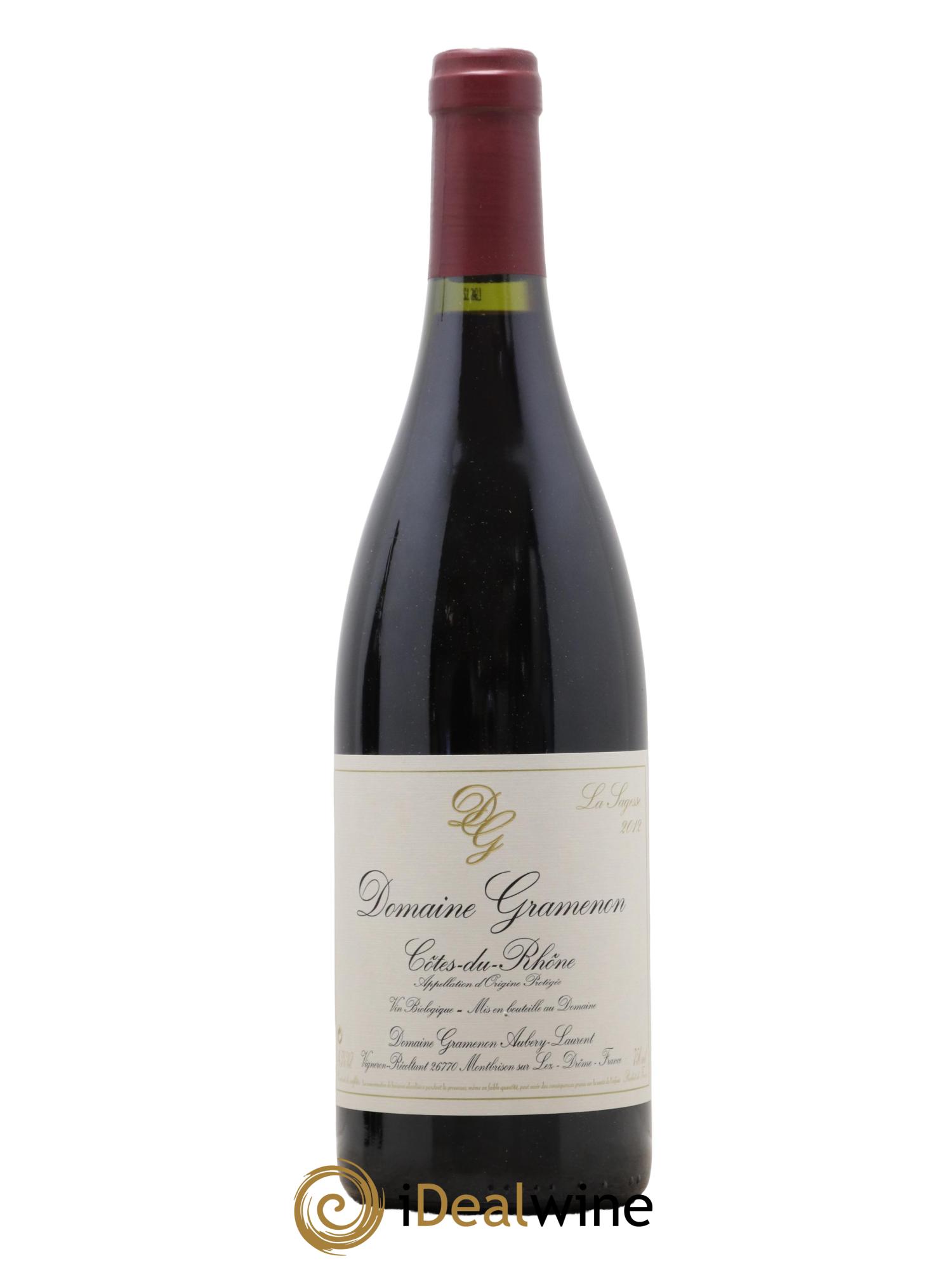Côtes-du-Rhône La Sagesse Gramenon (Domaine) 2012 - Lot de 1 bouteille - 0
