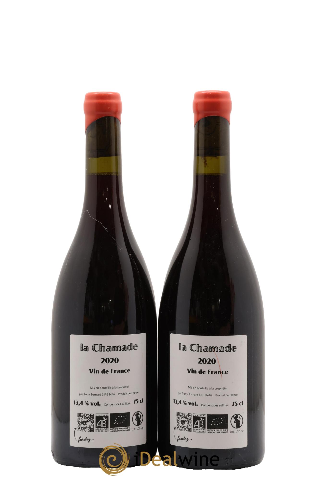 Vin de France La Chamade Bornard 2020 - Lot de 2 bouteilles - 1