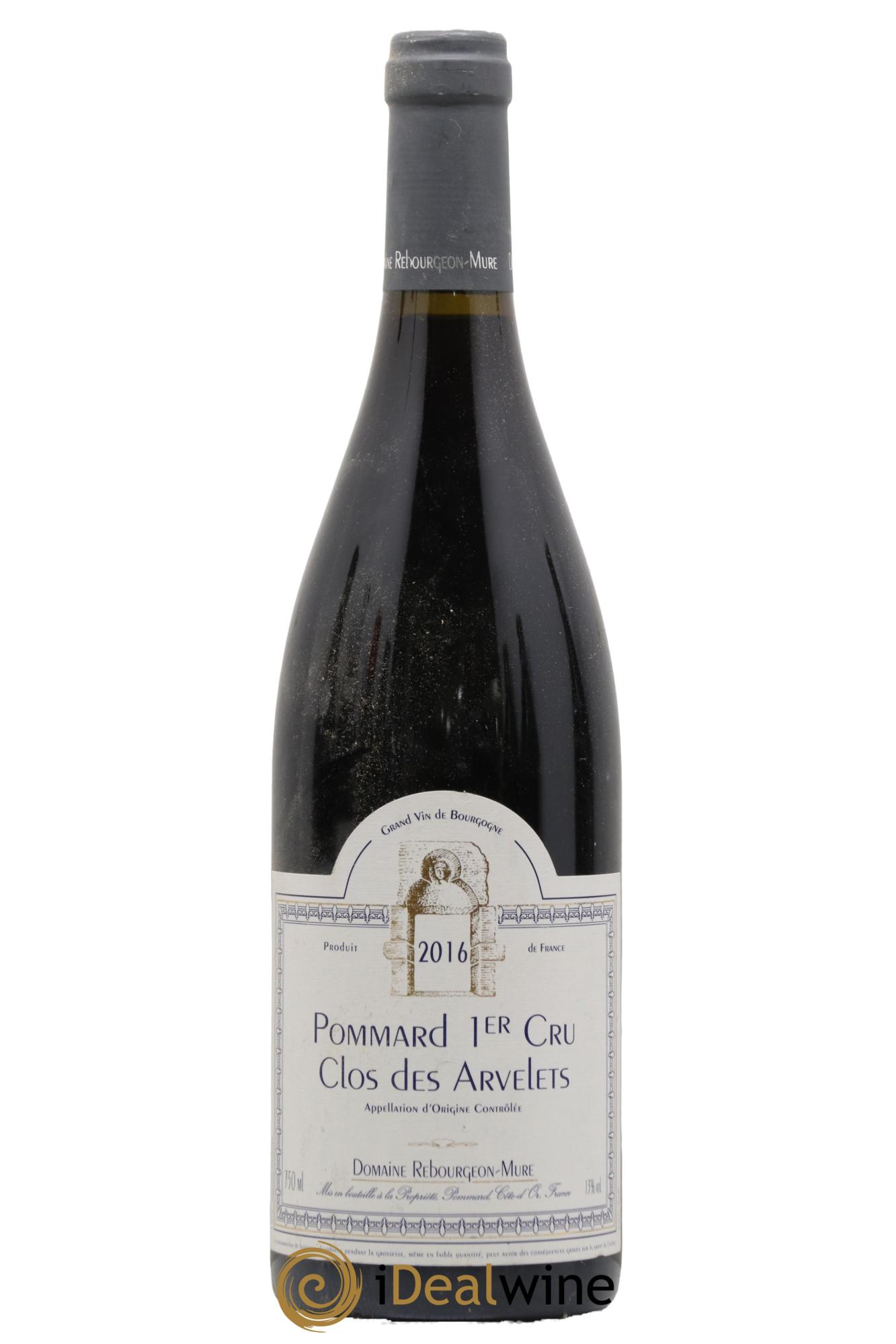 Pommard 1er Cru Clos Des Arvelets Rebourgeons Mure 2016 - Lot de 1 bouteille - 0