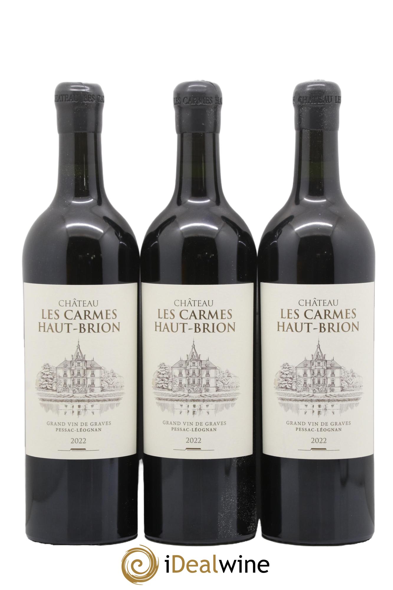 Château Les Carmes Haut-Brion 2022 - Lot de 3 bouteilles - 0