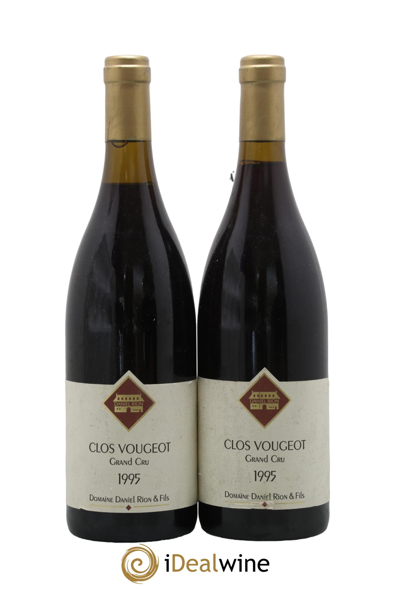 Clos de Vougeot Grand Cru Daniel Rion Domaine Daniel Rion & Fils 1995 - Posten von 2 Flaschen - 0