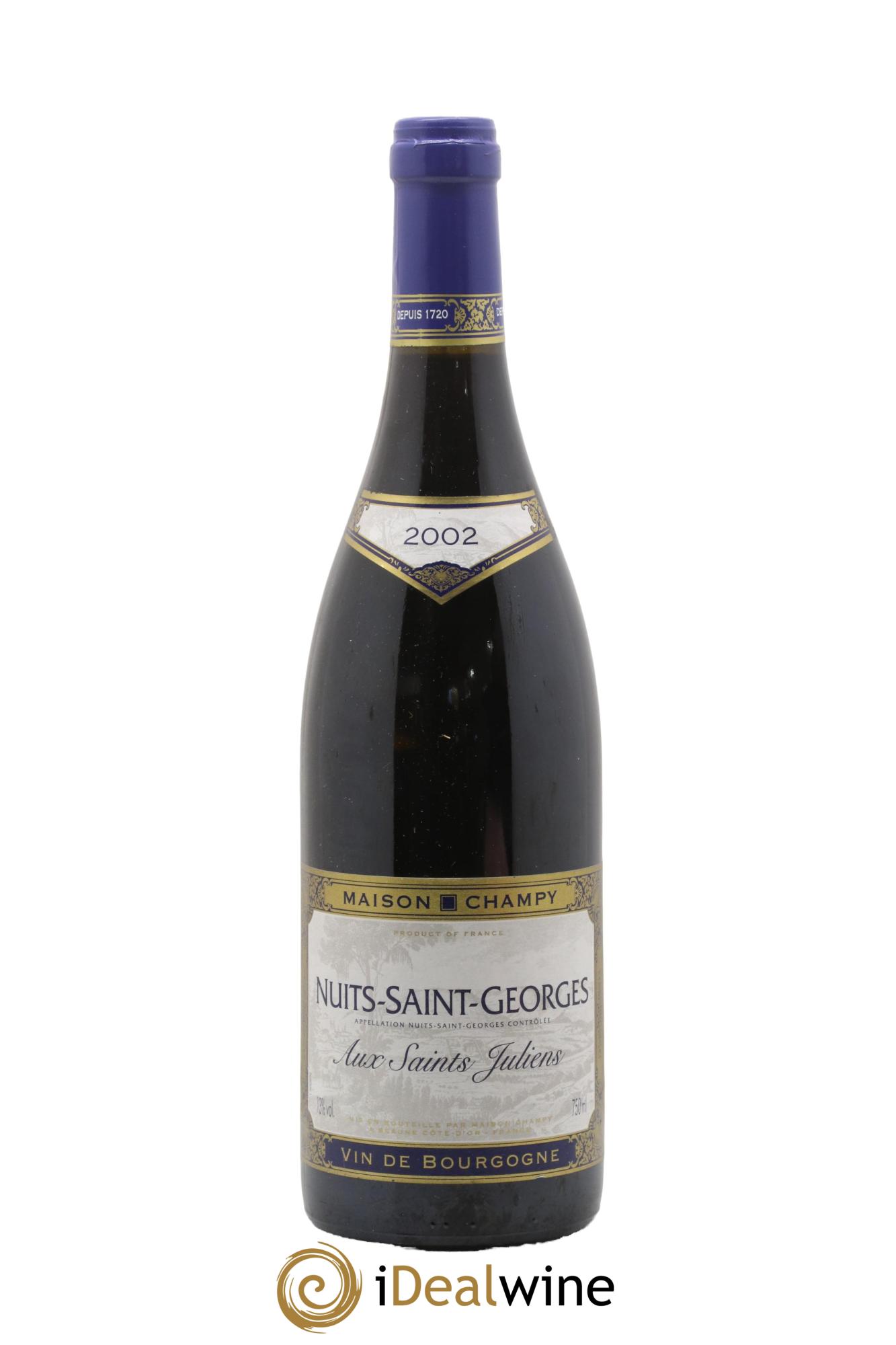 Nuits-Saint-Georges Aux Saints Juliens Maison Champy 2002 - Lot of 1 bottle - 0