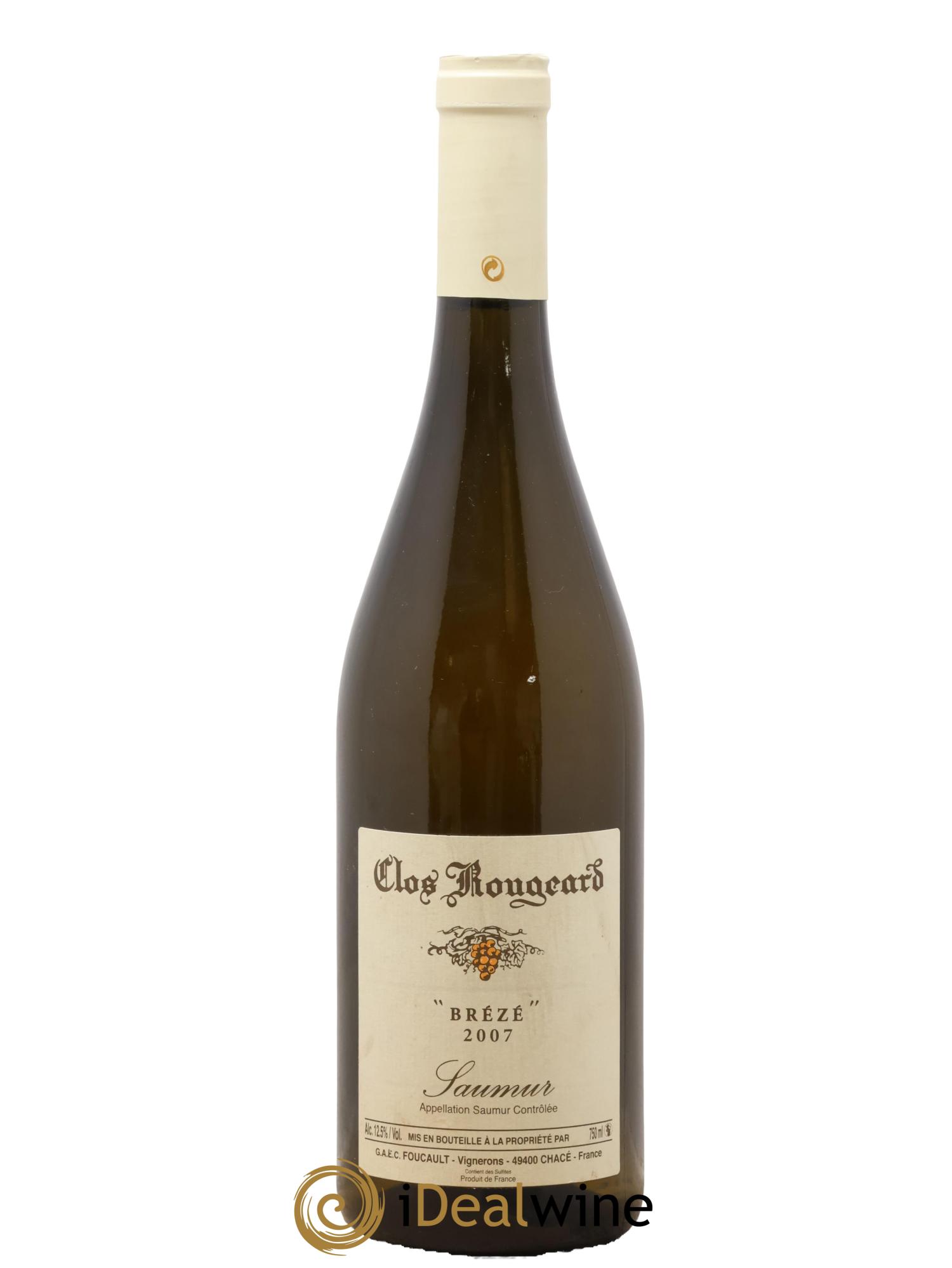 Saumur Brézé Clos Rougeard 2007 - Lot de 1 bouteille - 0