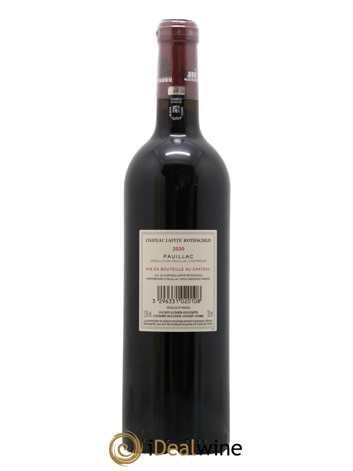 Château Lafite Rothschild 1er Grand Cru Classé 2020 - Lot de 1 bouteille - 2