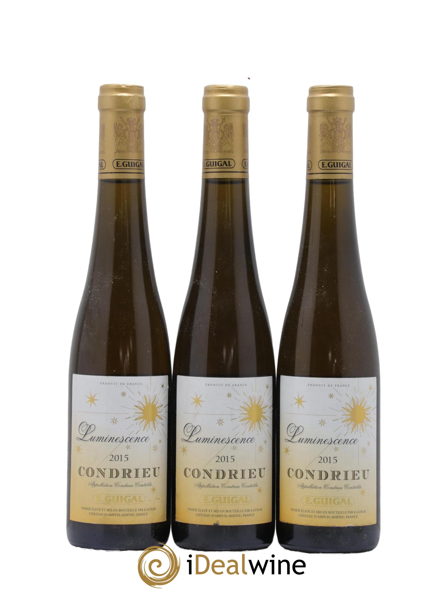 Condrieu Luminescence Guigal 2015 - Posten von 3 Demi-Flaschen - 0