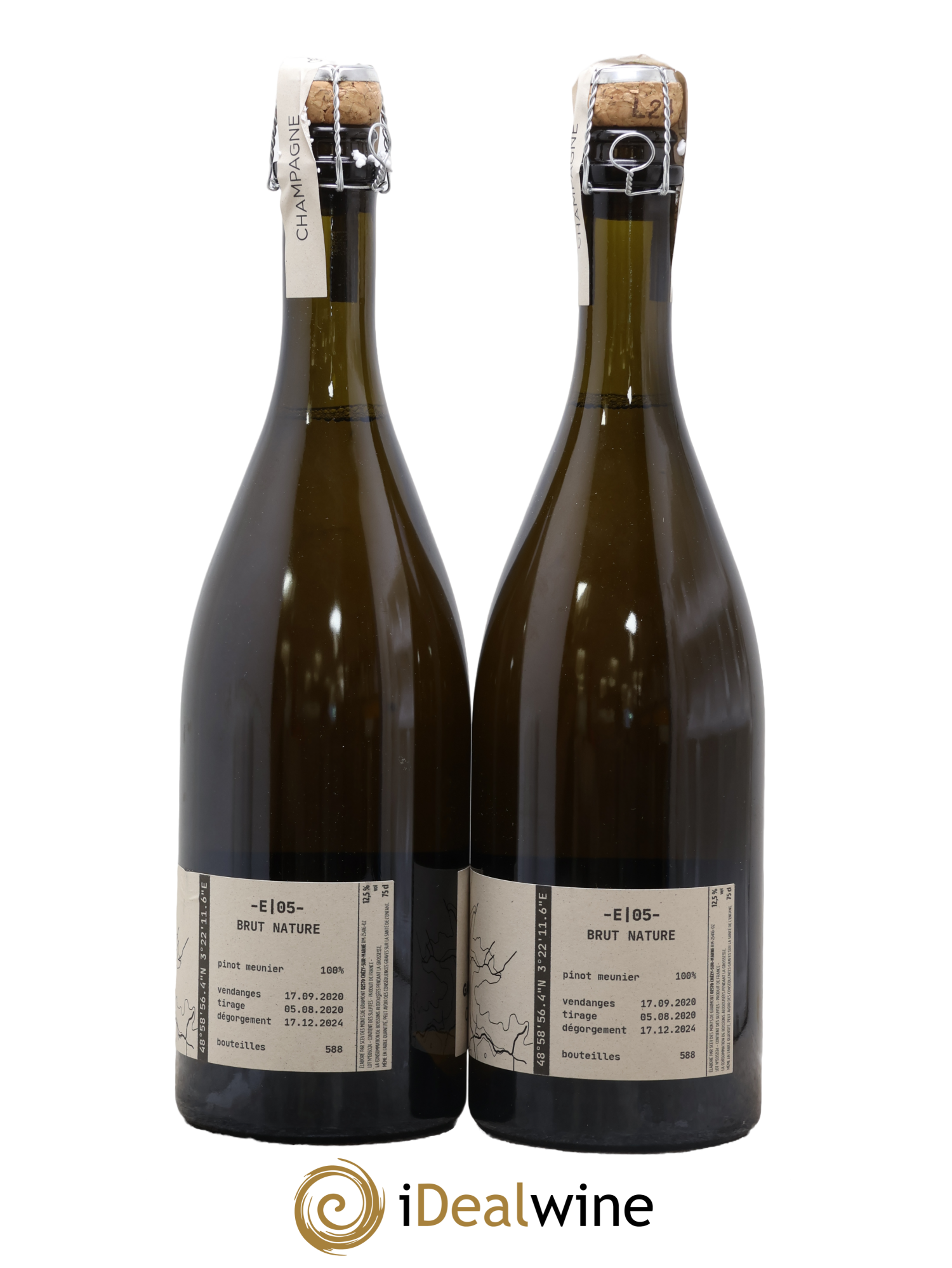 Brut Nature Exploration 05 Maison Tom Gauditiabois 2020 - Lot of 2 bottles - 1