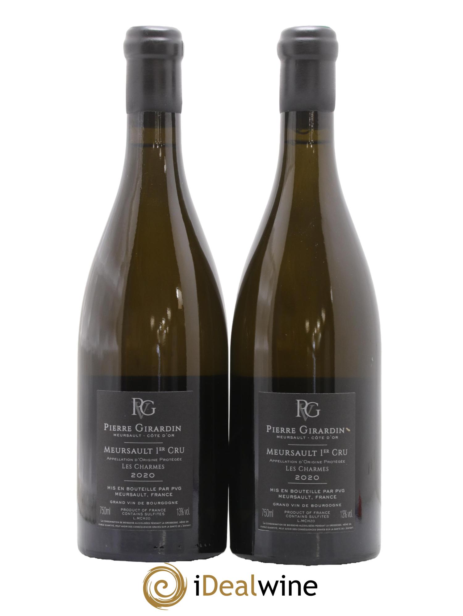 Meursault 1er Cru Les Charmes Pierre Girardin 2020 - Lot de 2 bouteilles - 1