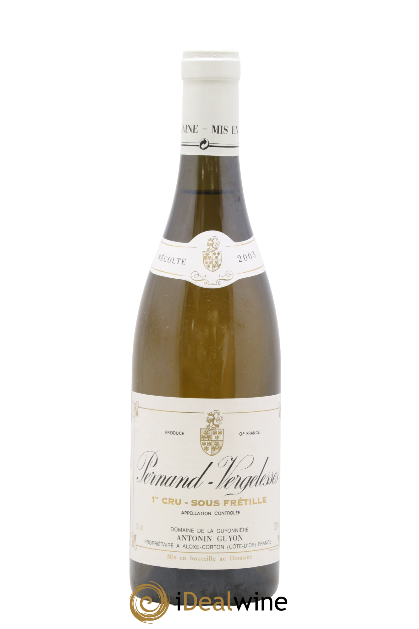 Pernand-Vergelesses 1er Cru Sous Frétille Antonin Guyon 2003 - Lot of 1 bottle - 0