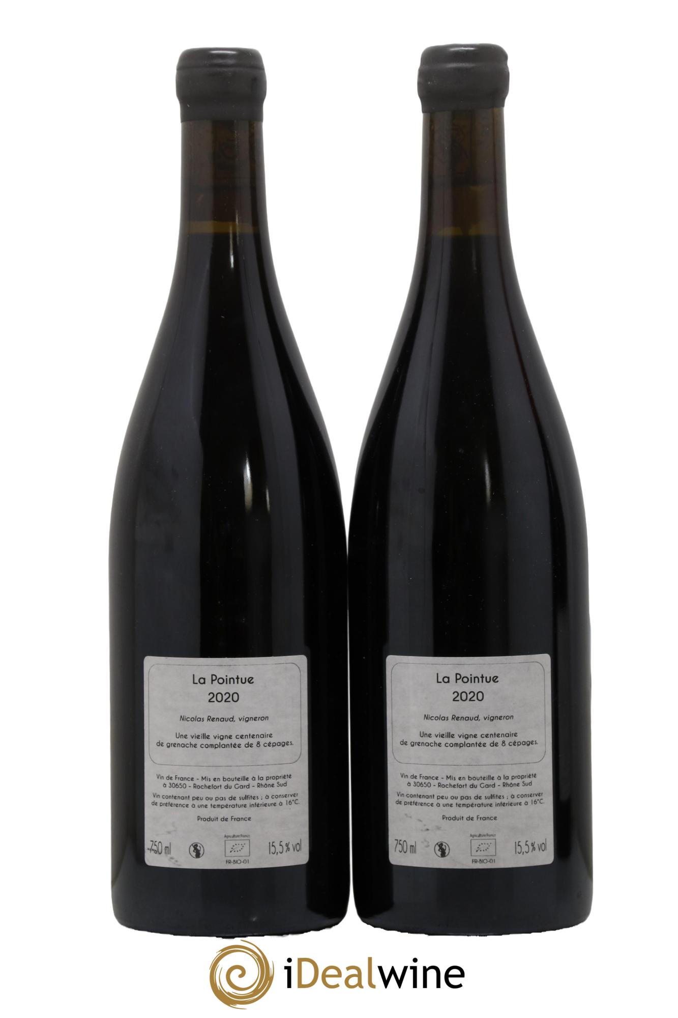 Vin de France La Pointue Clos des Grillons 2020 - Lot of 2 bottles - 1