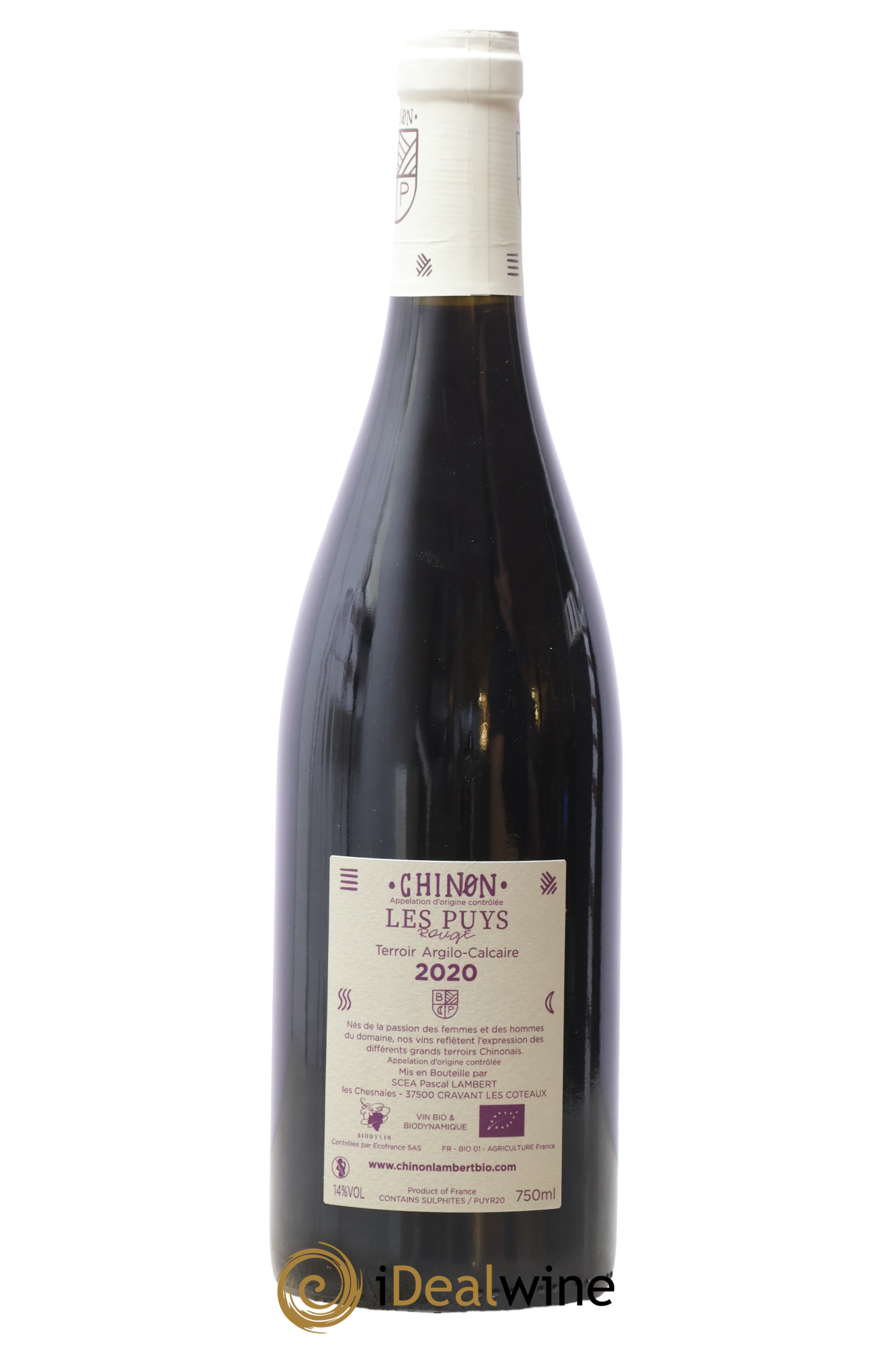 Chinon Les Puys Domaine Lambert 2020 - Lotto di 1 bottiglia - 1