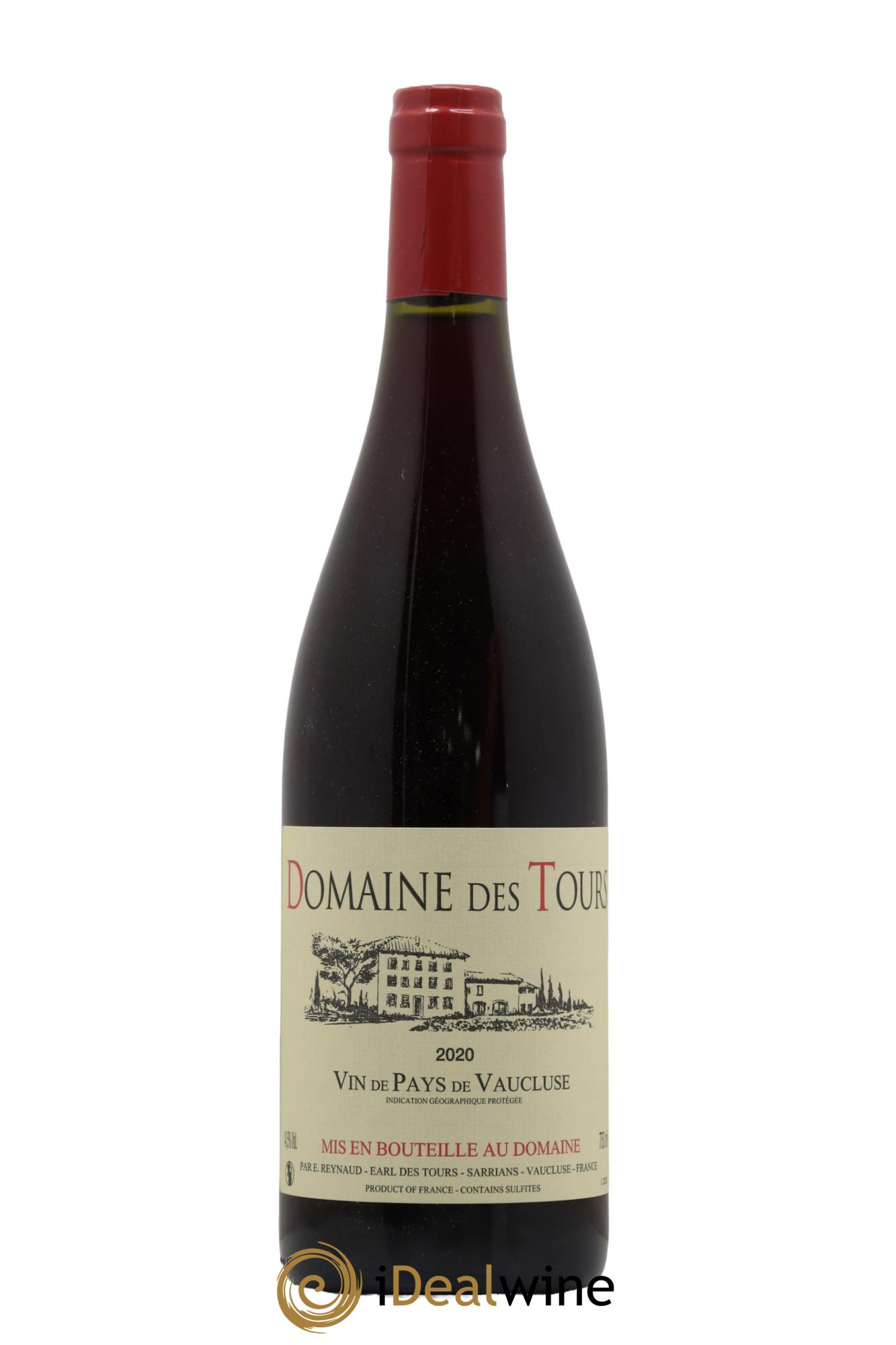 Vaucluse (Vin de Pays de Vaucluse) Domaine des Tours Emmanuel Reynaud 2020 - Lot de 1 bouteille - 0
