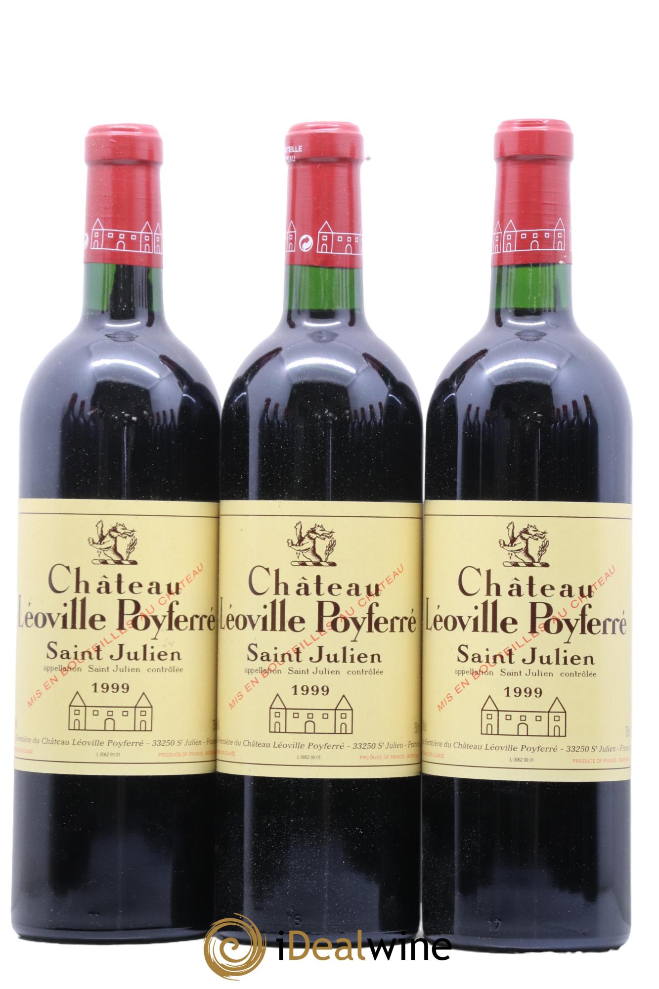 Château Léoville Poyferré 2ème Grand Cru Classé 1999 - Lot de 12 bouteilles - 1