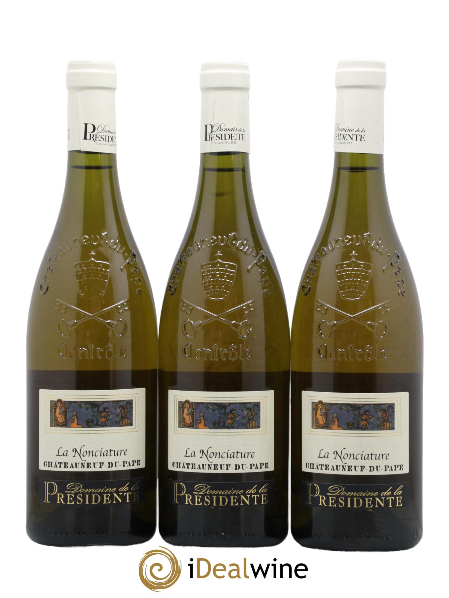 Châteauneuf-du-Pape La Nonciature Domaine De La Presidente 2020 - Lot de 3 bouteilles - 0