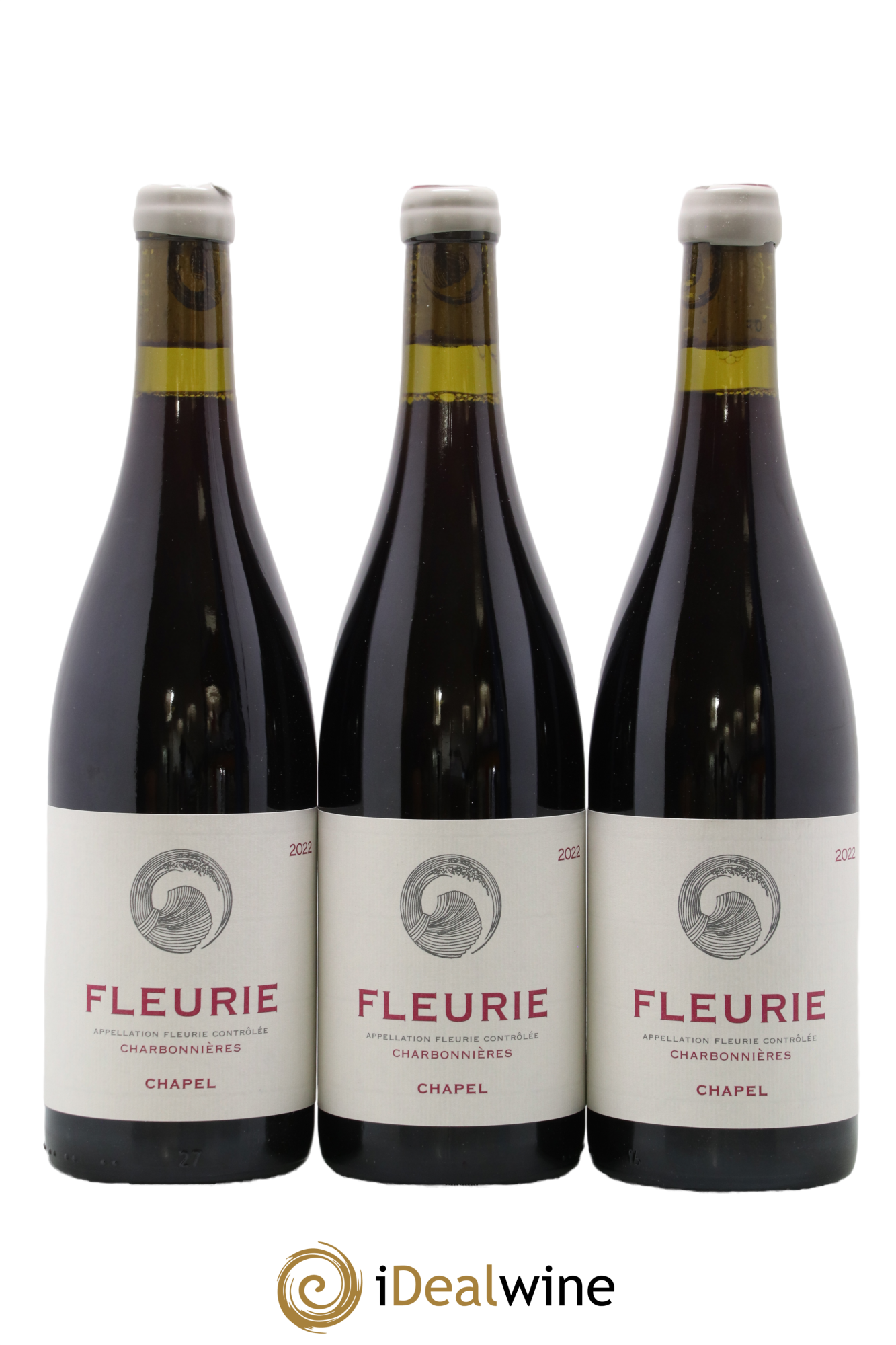 Fleurie Charbonnières Domaine Chapel 2022 - Lot of 3 bottles - 0