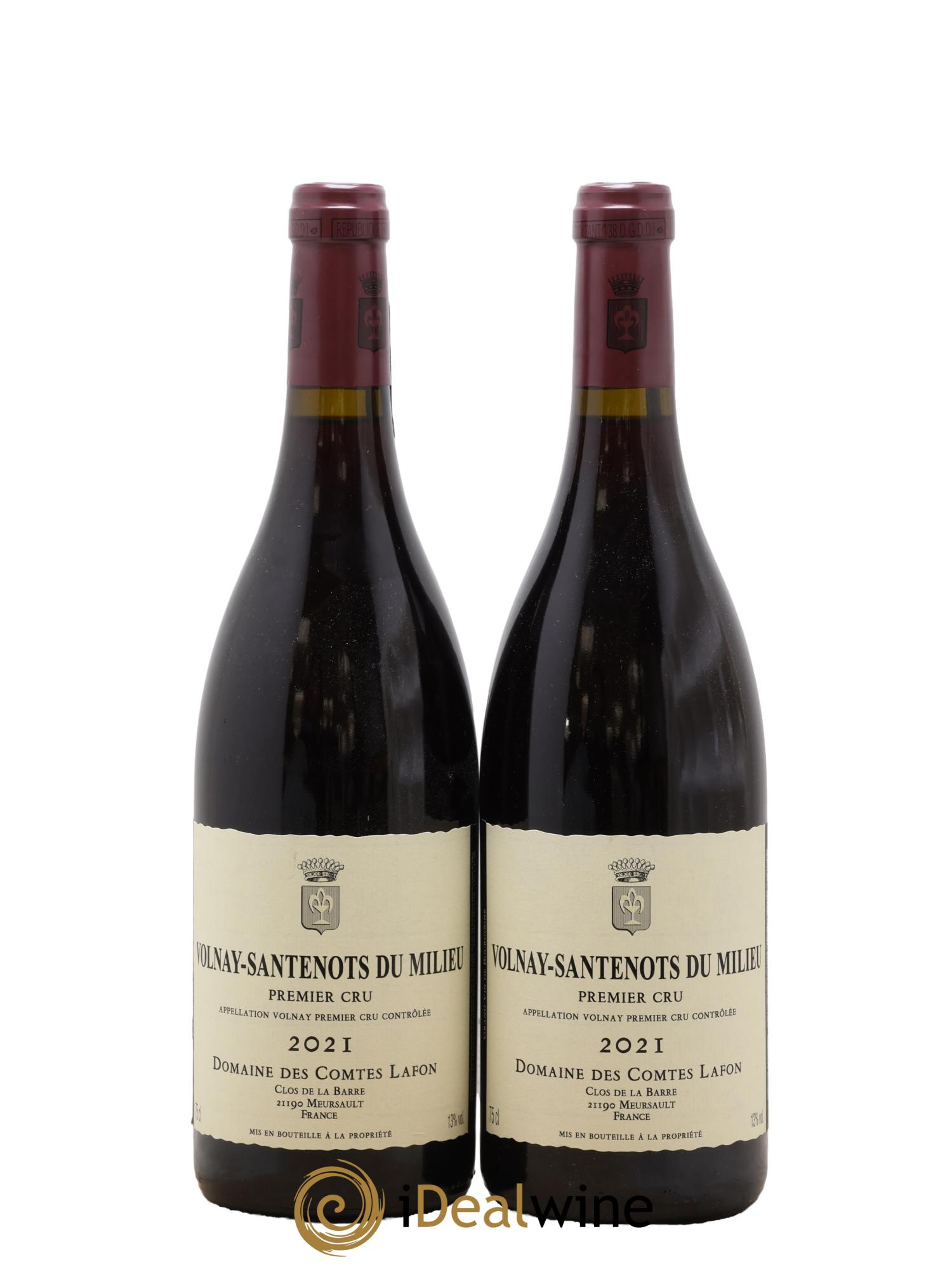 Volnay 1er Cru Santenots du Milieu Comtes Lafon (Domaine des) 2021 - Posten von 2 Flaschen - 0