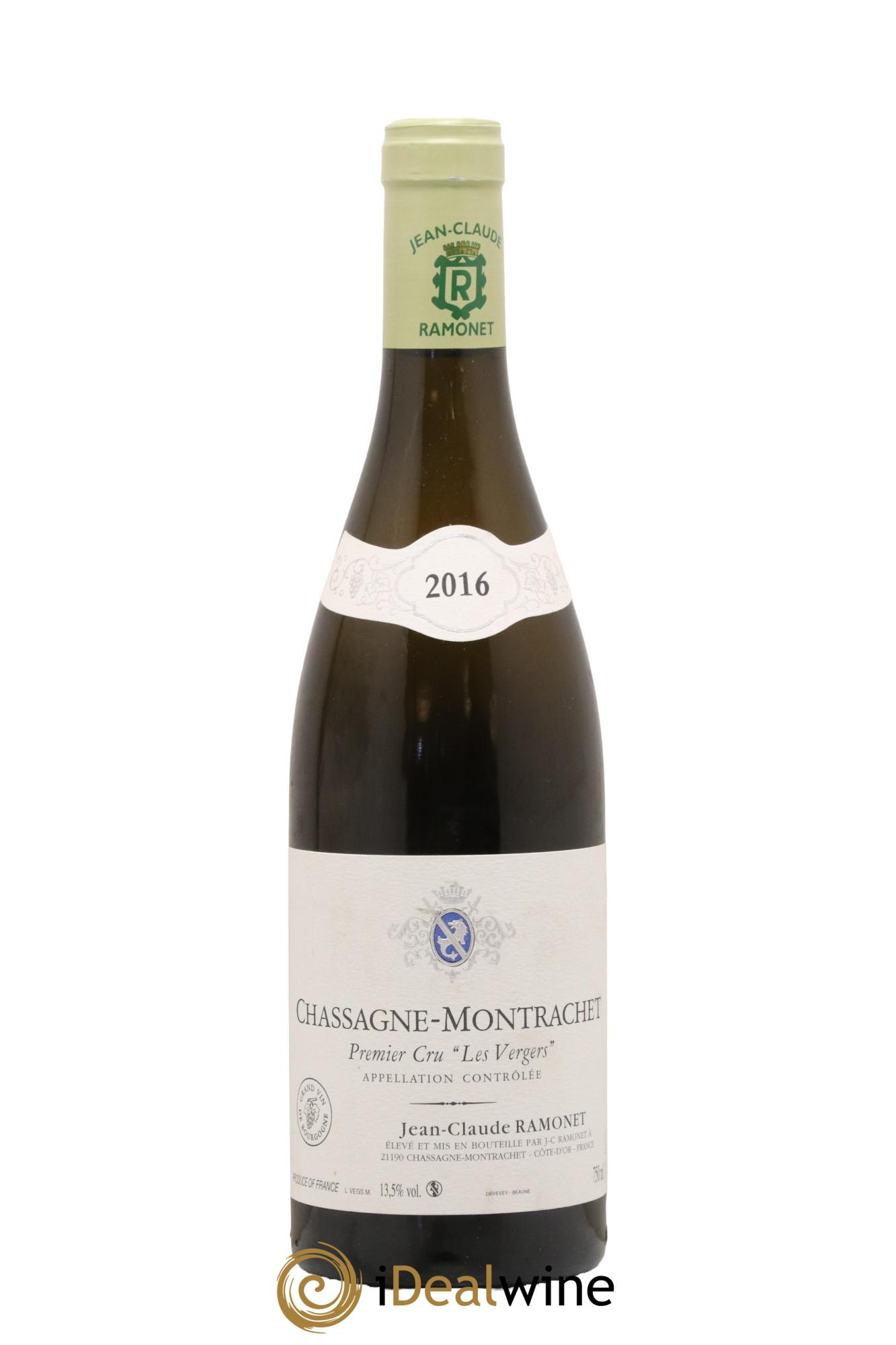 Chassagne-Montrachet 1er Cru Les Vergers Ramonet (Domaine) 2016 - Lot of 1 bottle - 0