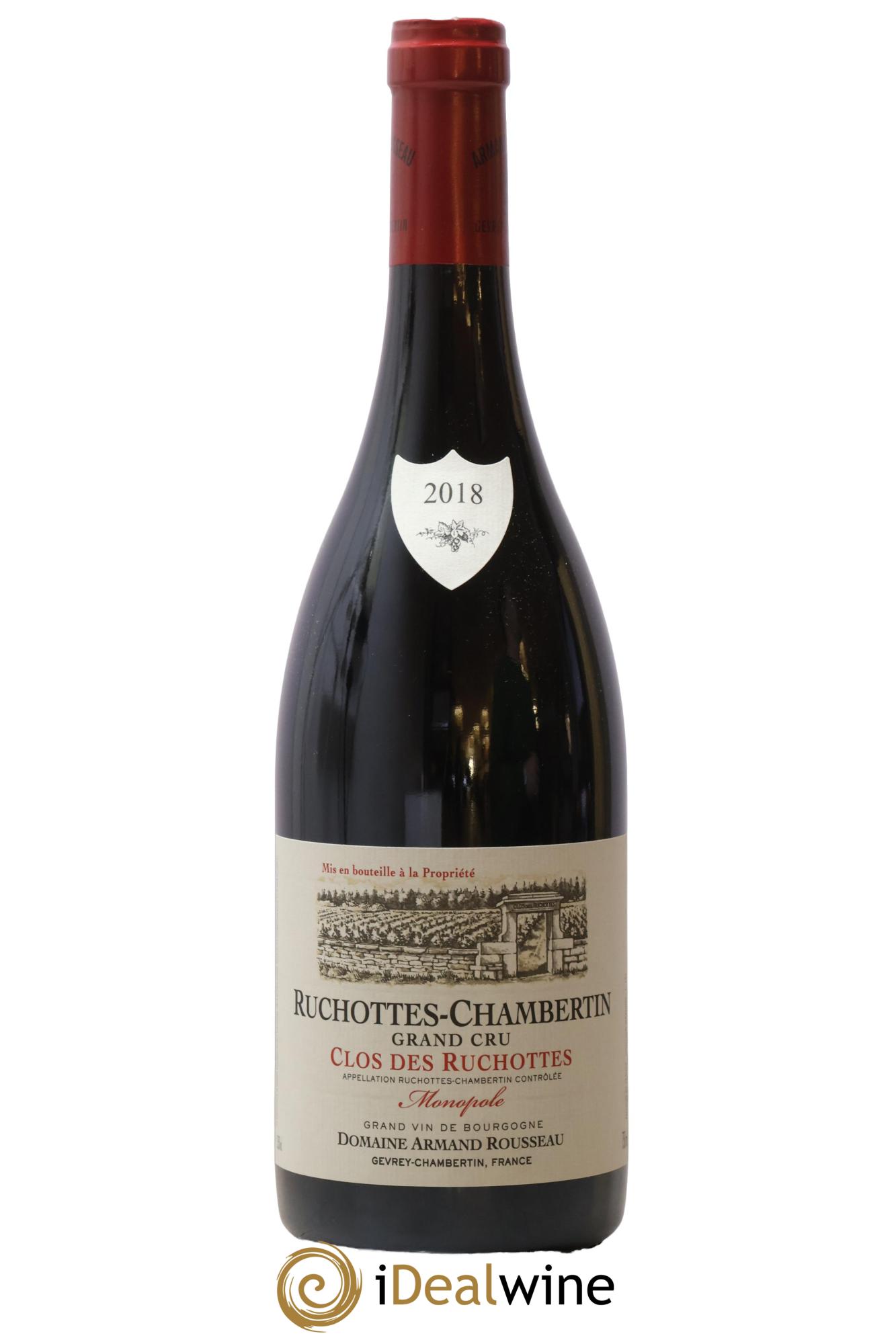Ruchottes-Chambertin Grand Cru Clos des Ruchottes Armand Rousseau (Domaine) 2018 - Lot de 1 bouteille - 0