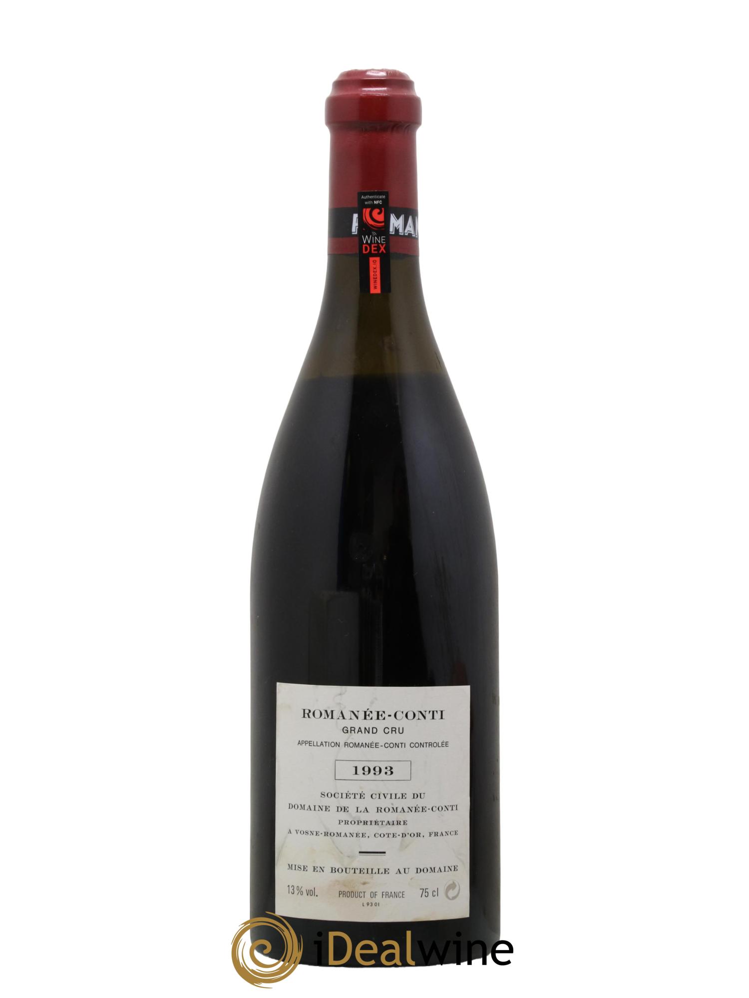 Romanée-Conti Grand Cru Domaine de la Romanée-Conti 1993 - Lot de 1 bouteille - 1