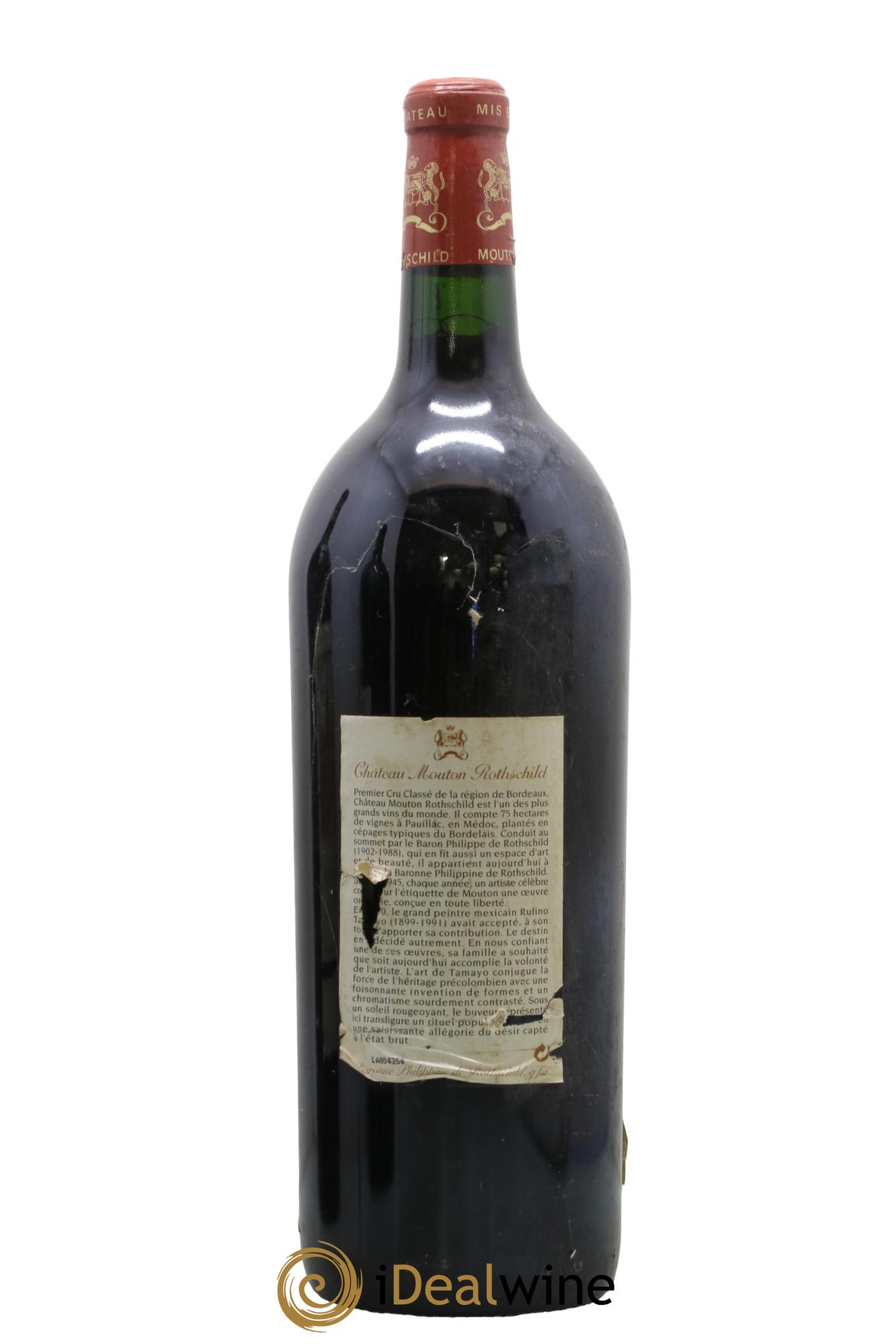 Château Mouton Rothschild 1er Grand Cru Classé 1998 - Lot de 1 magnum - 1